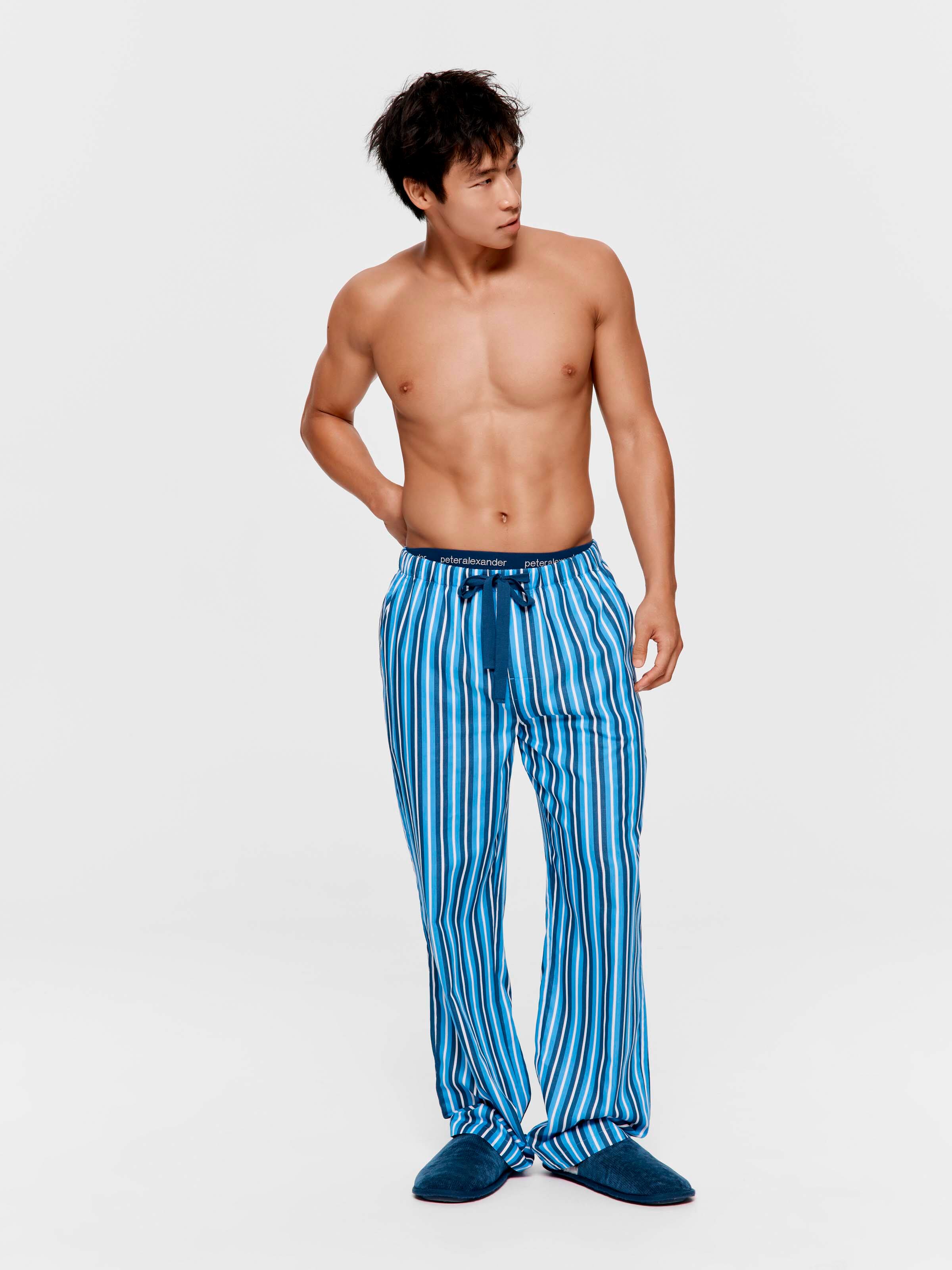 Blue Stripe 100% Cotton Classic Pj Bottom