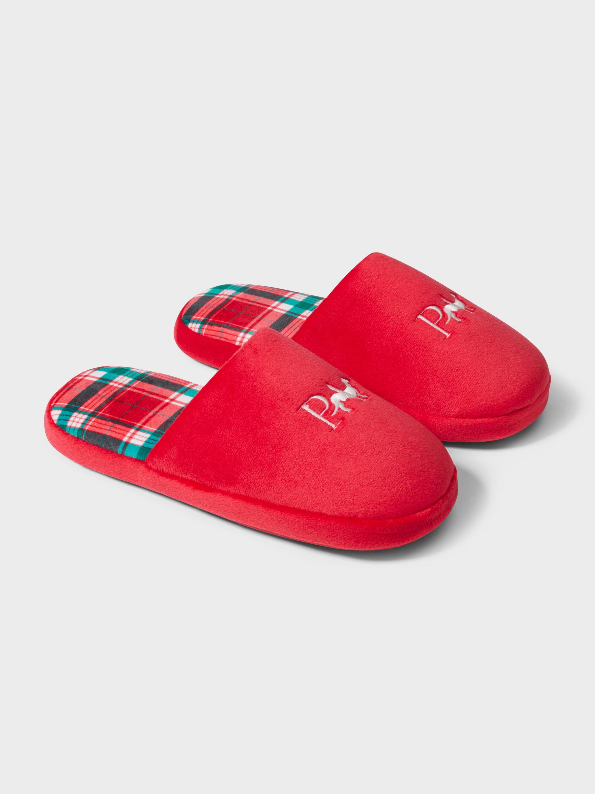 Red Tartan Slipper