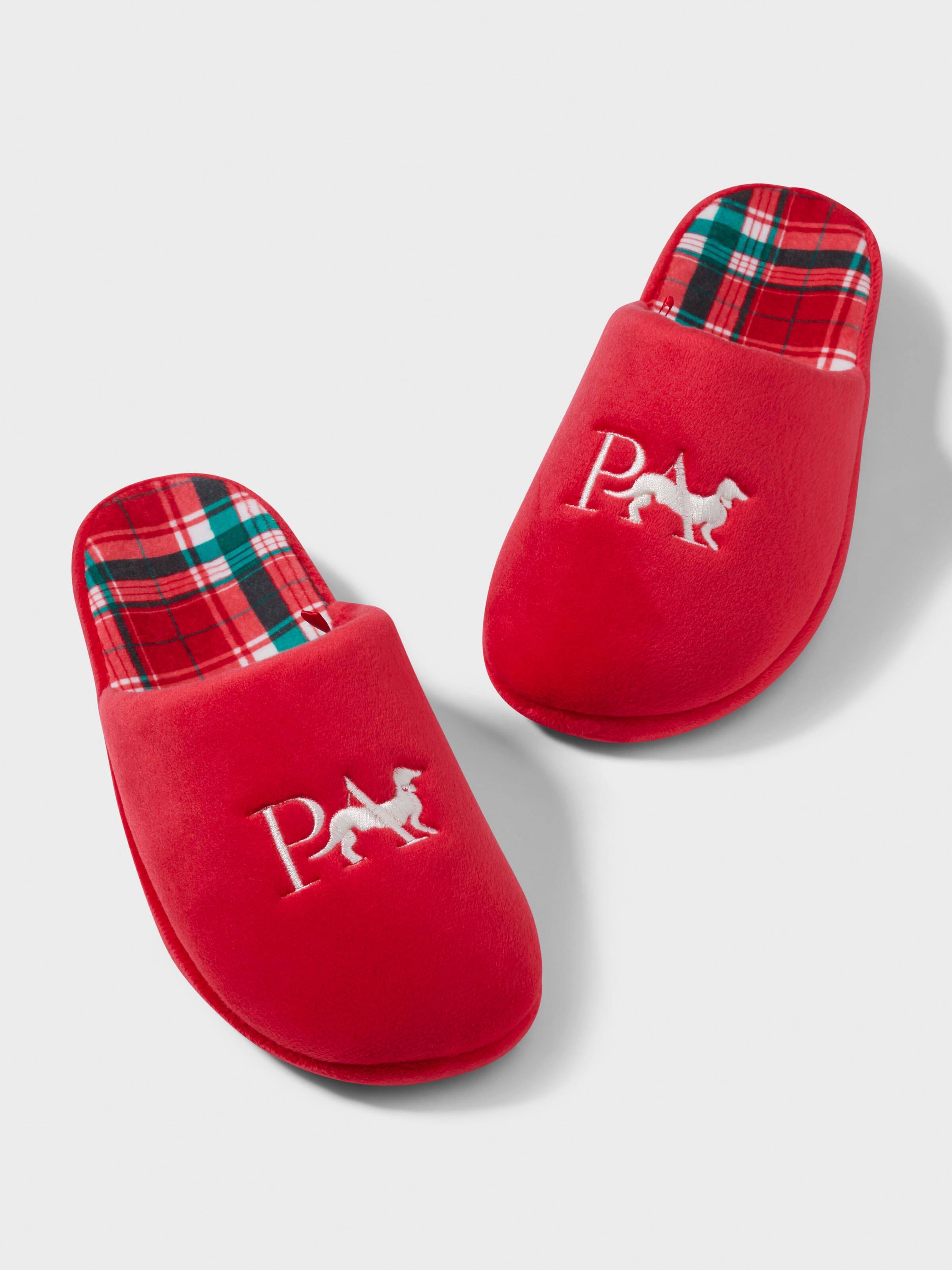 Red Tartan Slipper