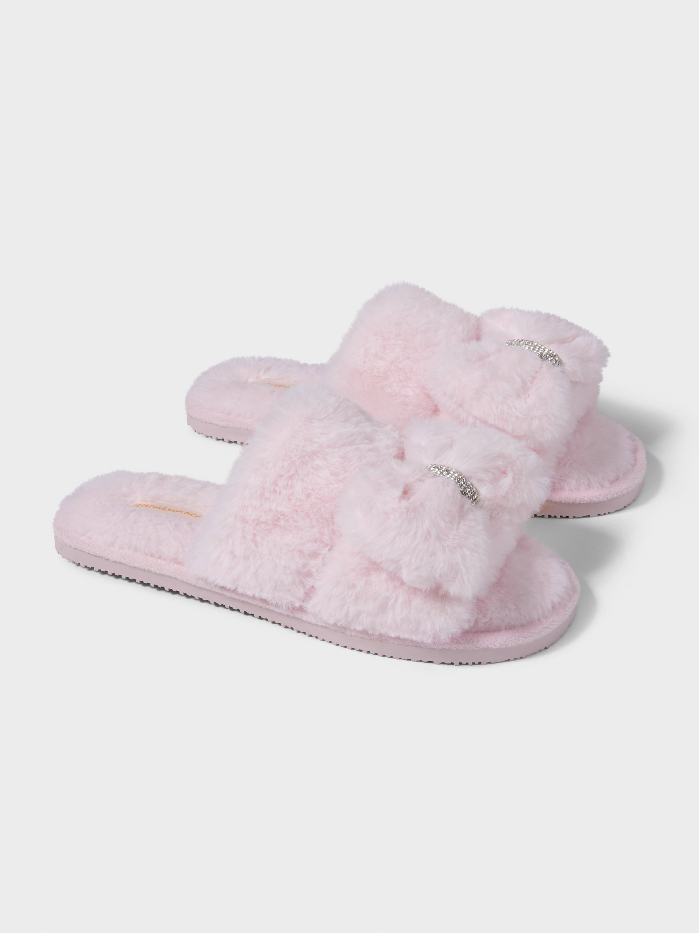 Diamante Double Strap Slide