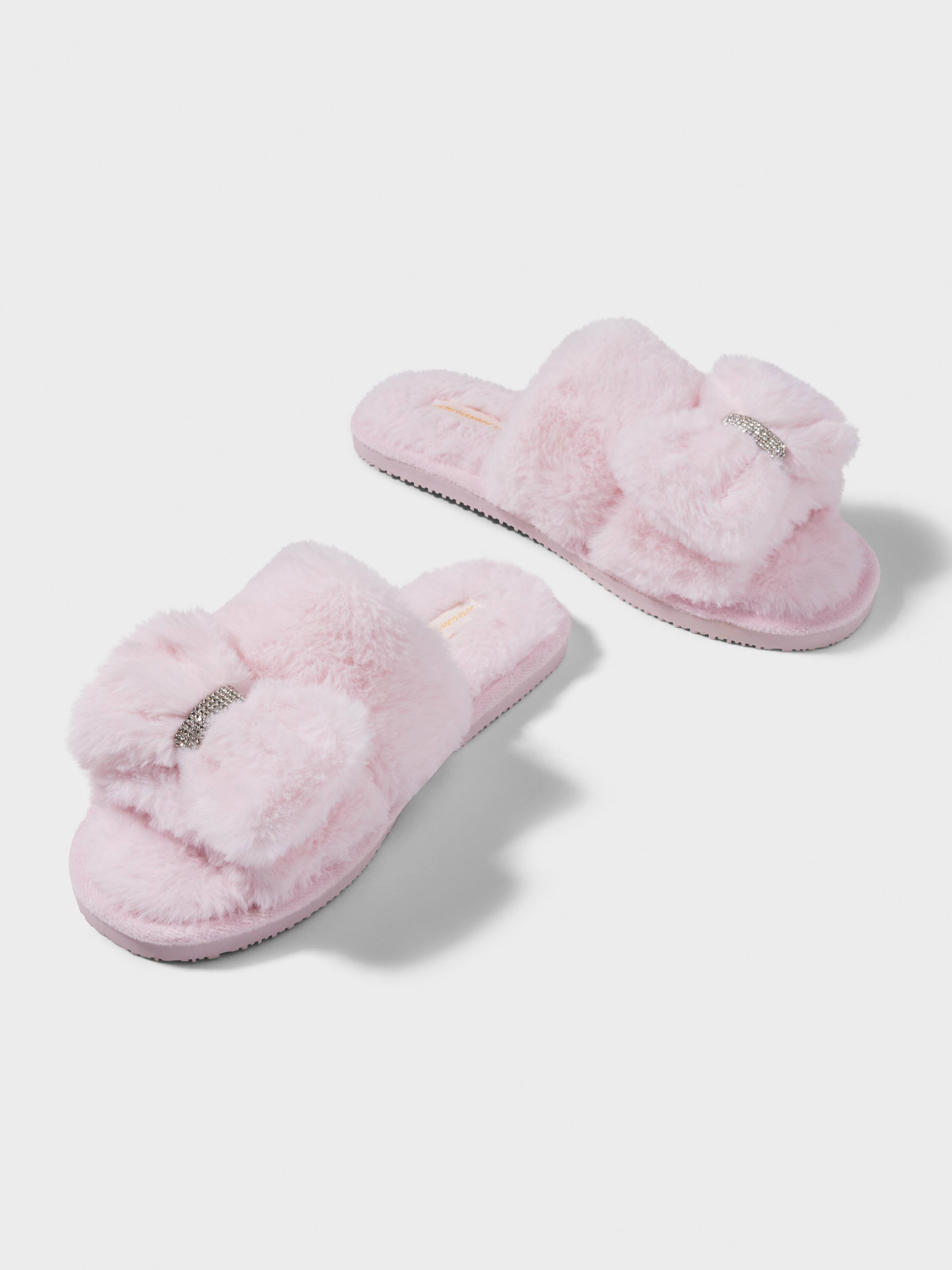 Diamante Double Strap Slide