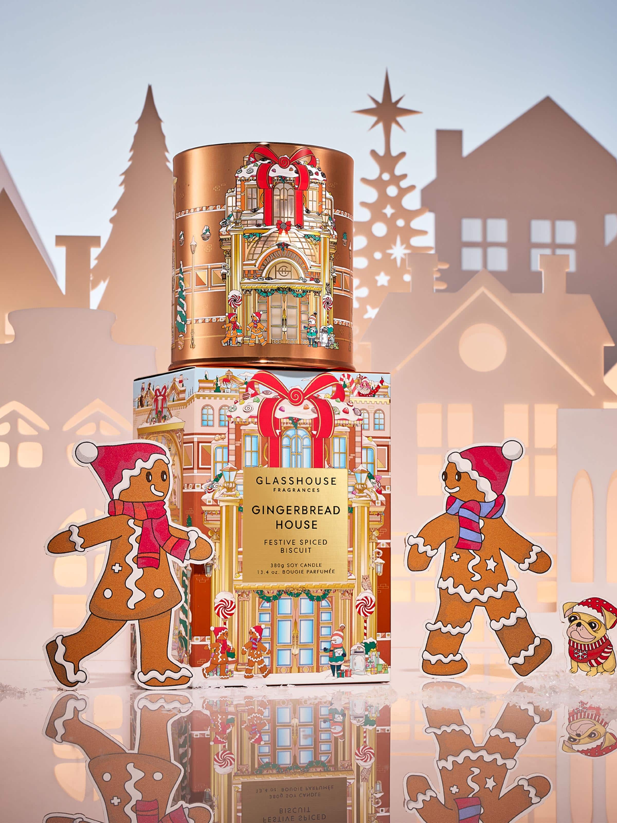 Glasshouse Fragrances Limited Edition Gingerbread House 380G Candle