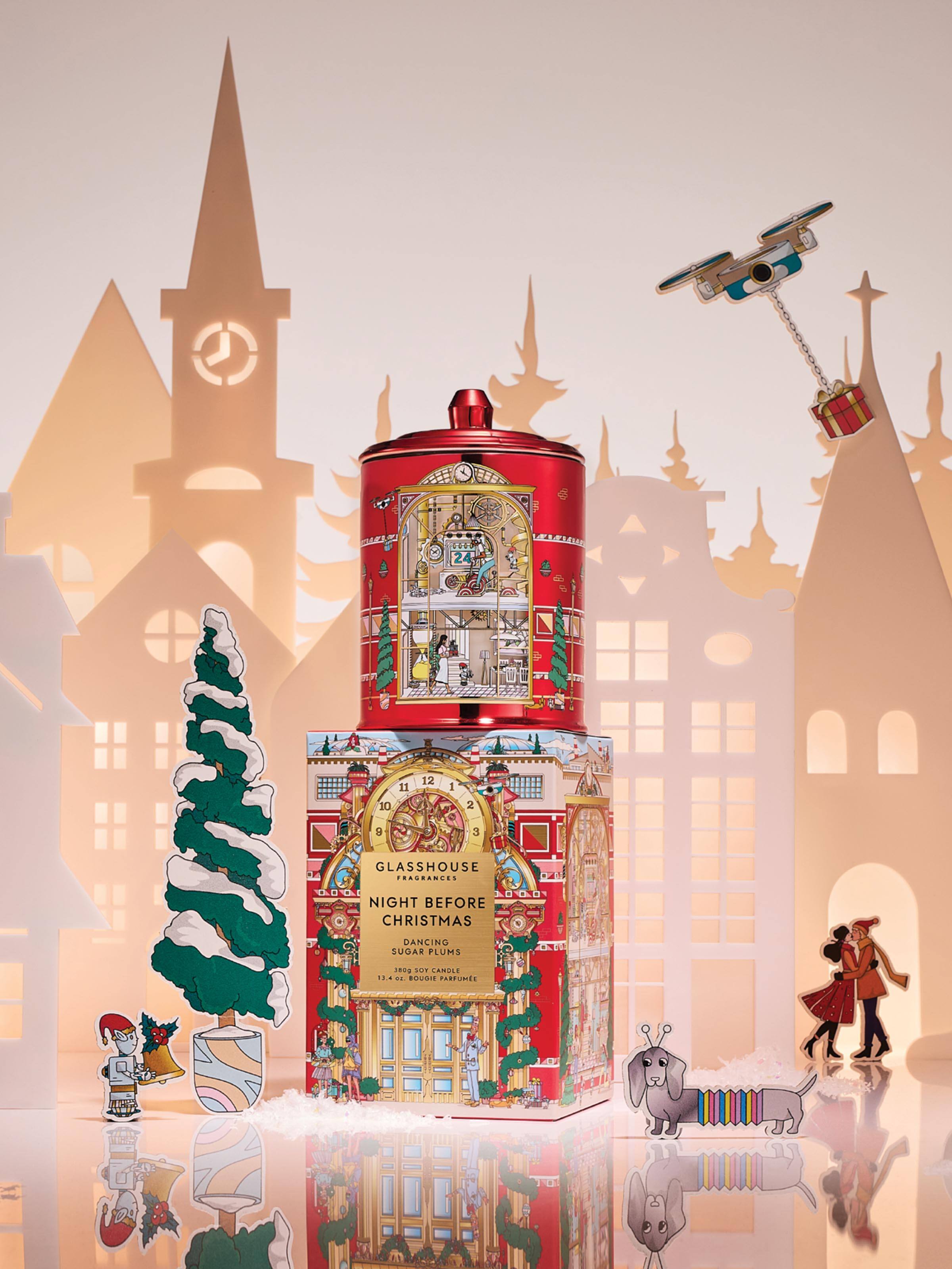 Glasshouse Fragrances Limited Edition Night Before Christmas 380G Candle