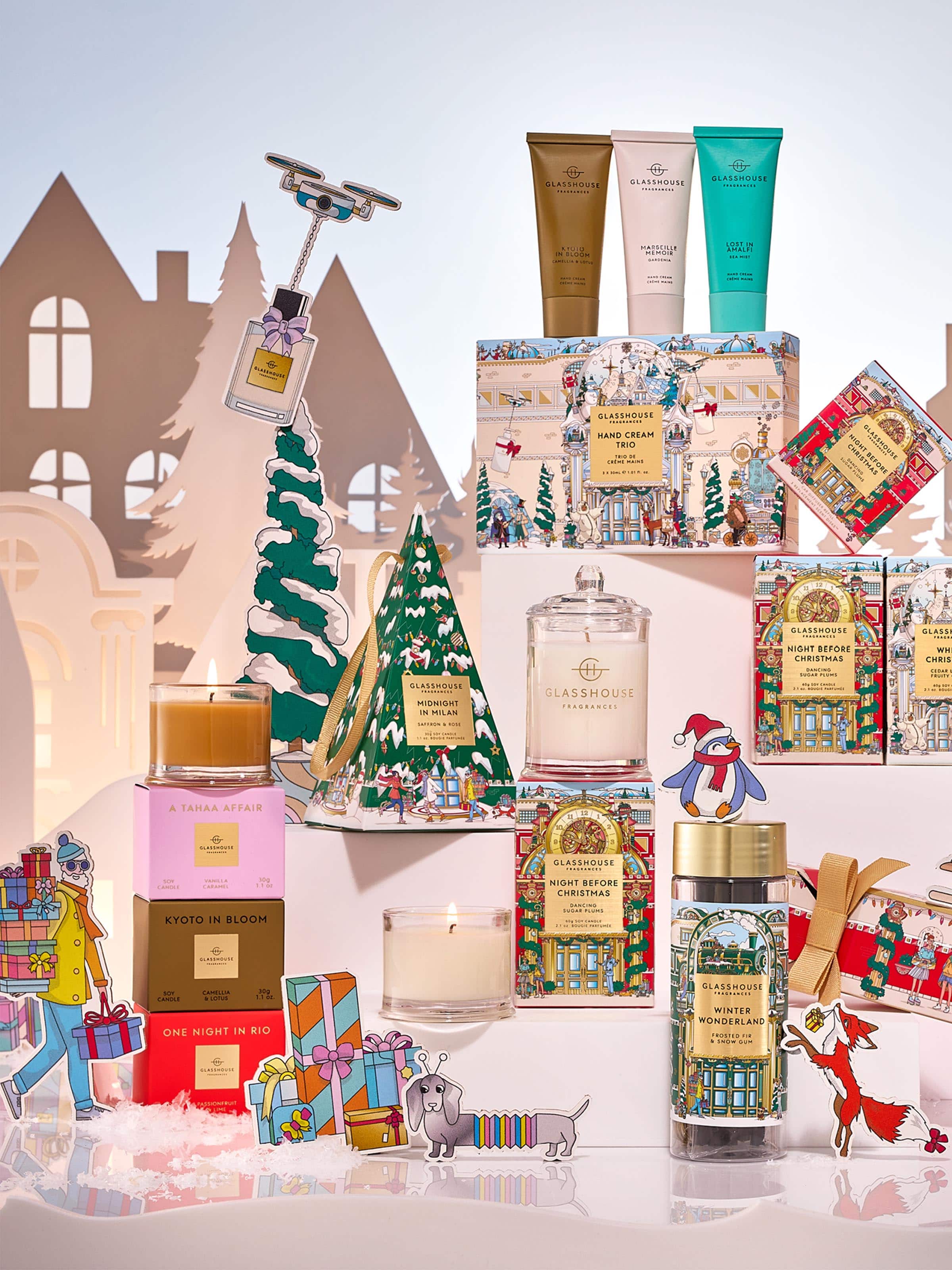 Glasshouse Fragrances Limited Edition 3 X 30G Candle Trio