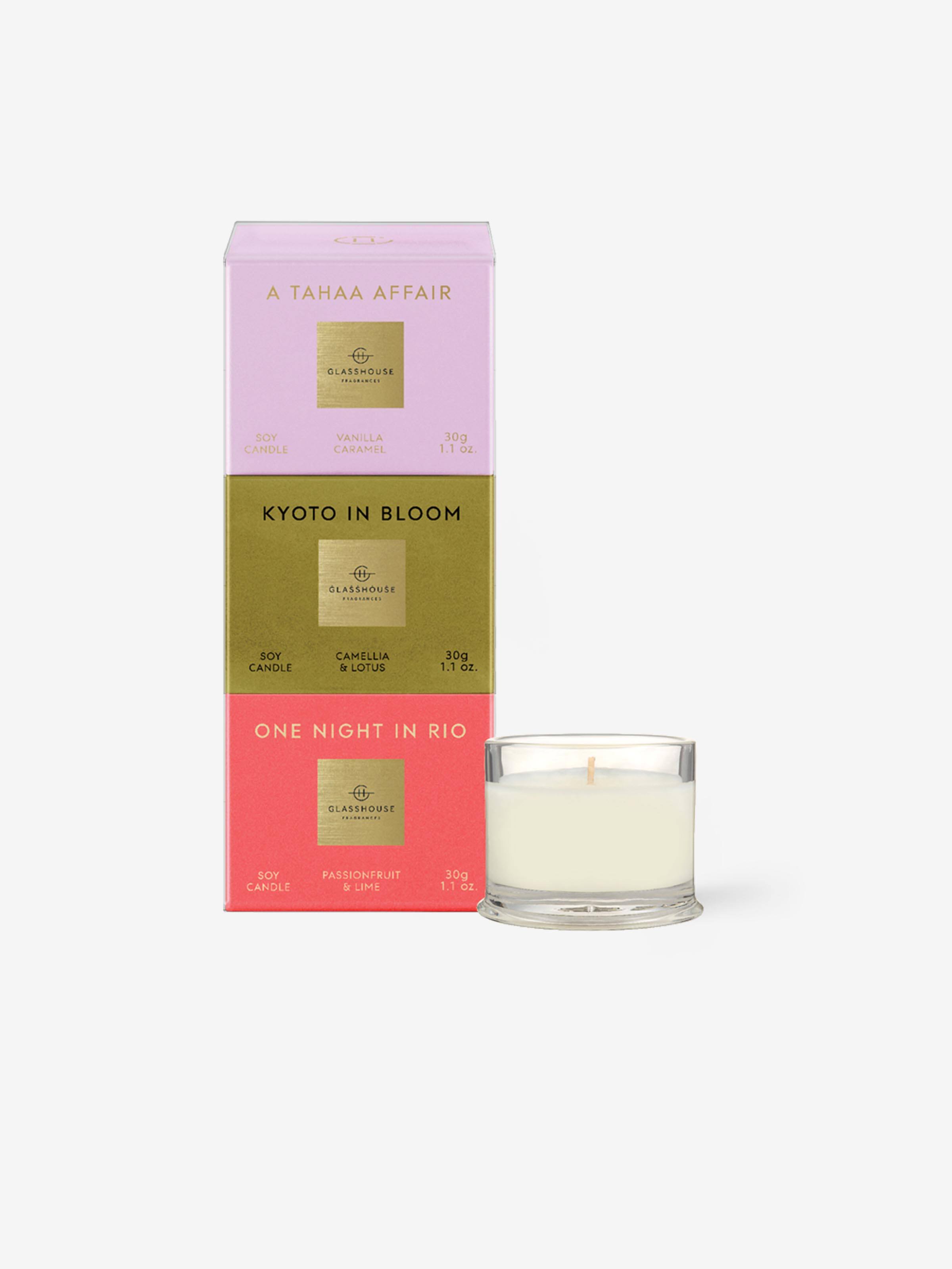 Glasshouse Fragrances Limited Edition 3 X 30G Candle Trio