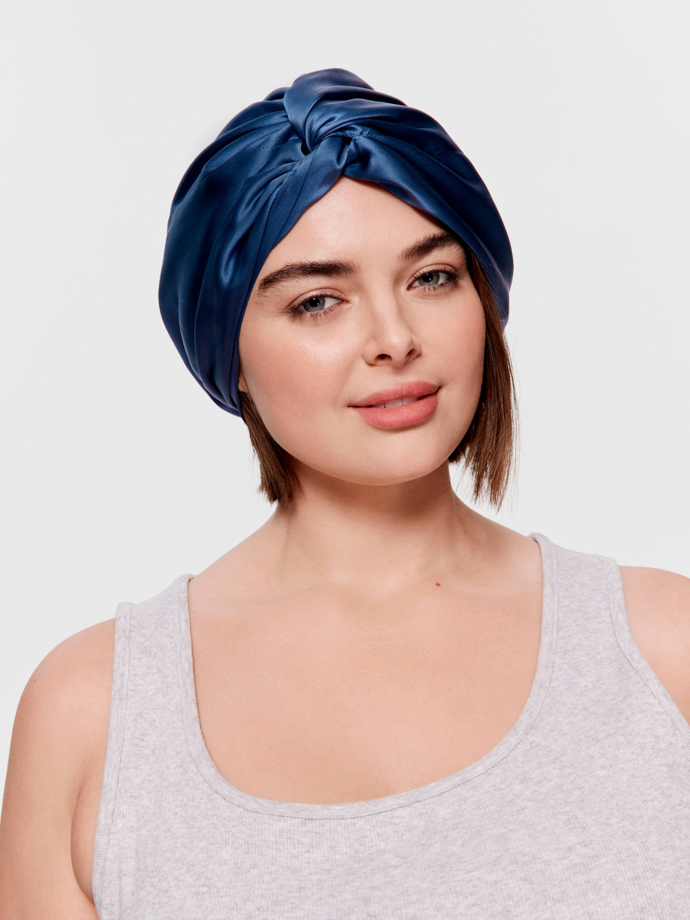Blue Silk Turban