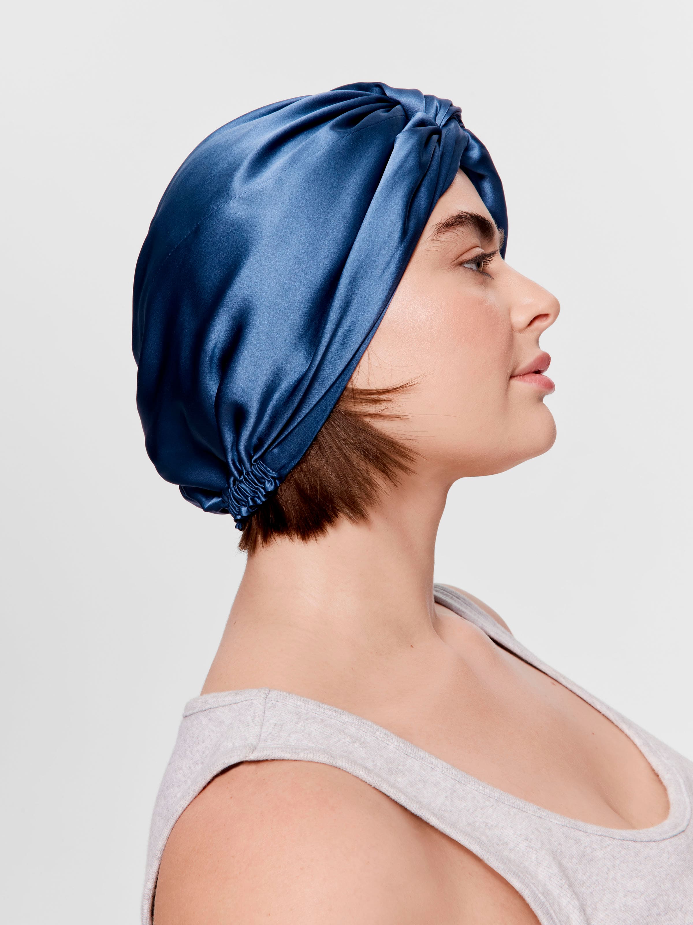 Blue Silk Turban
