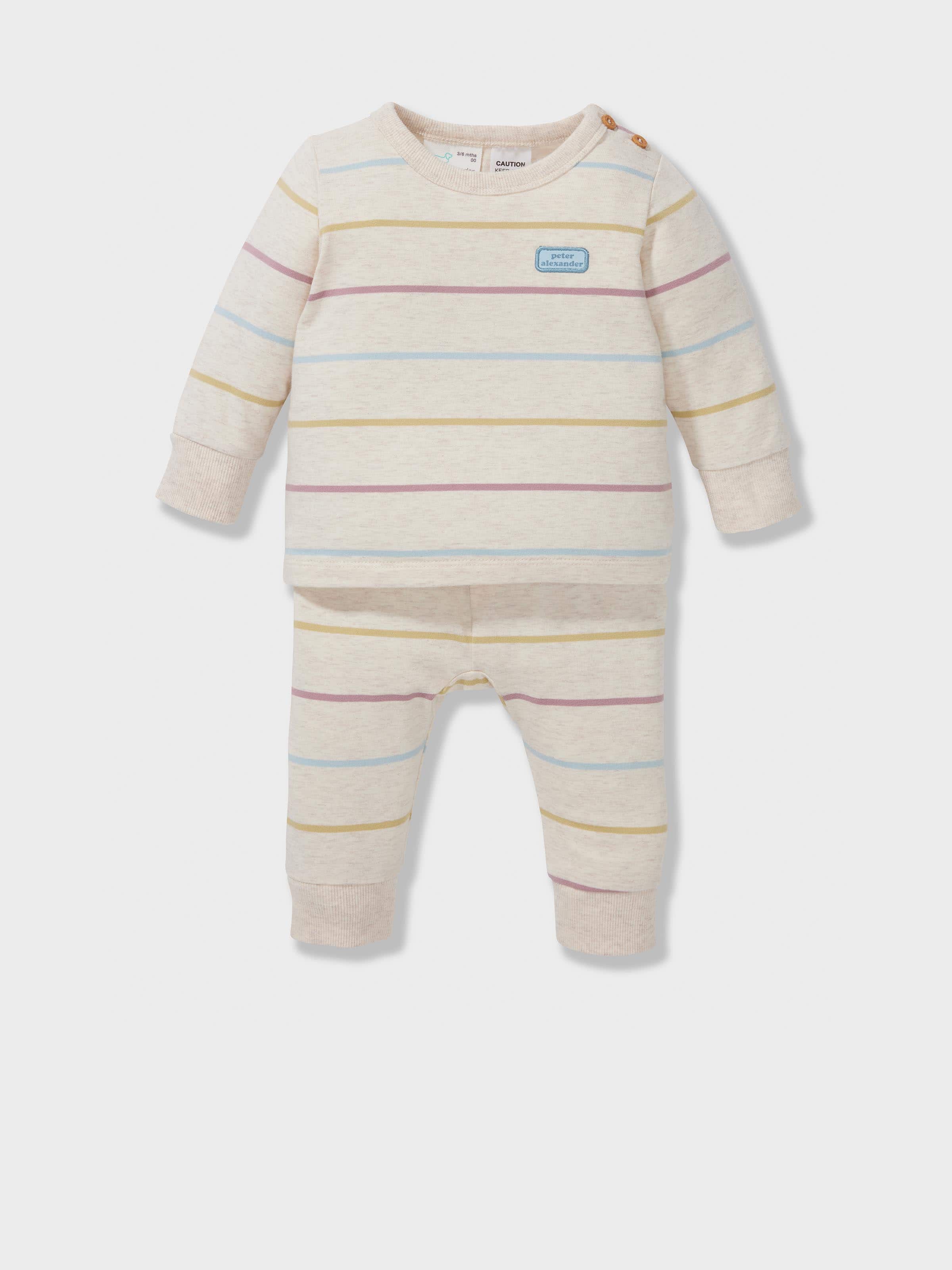 Baby Organics Striped Long Pj Set