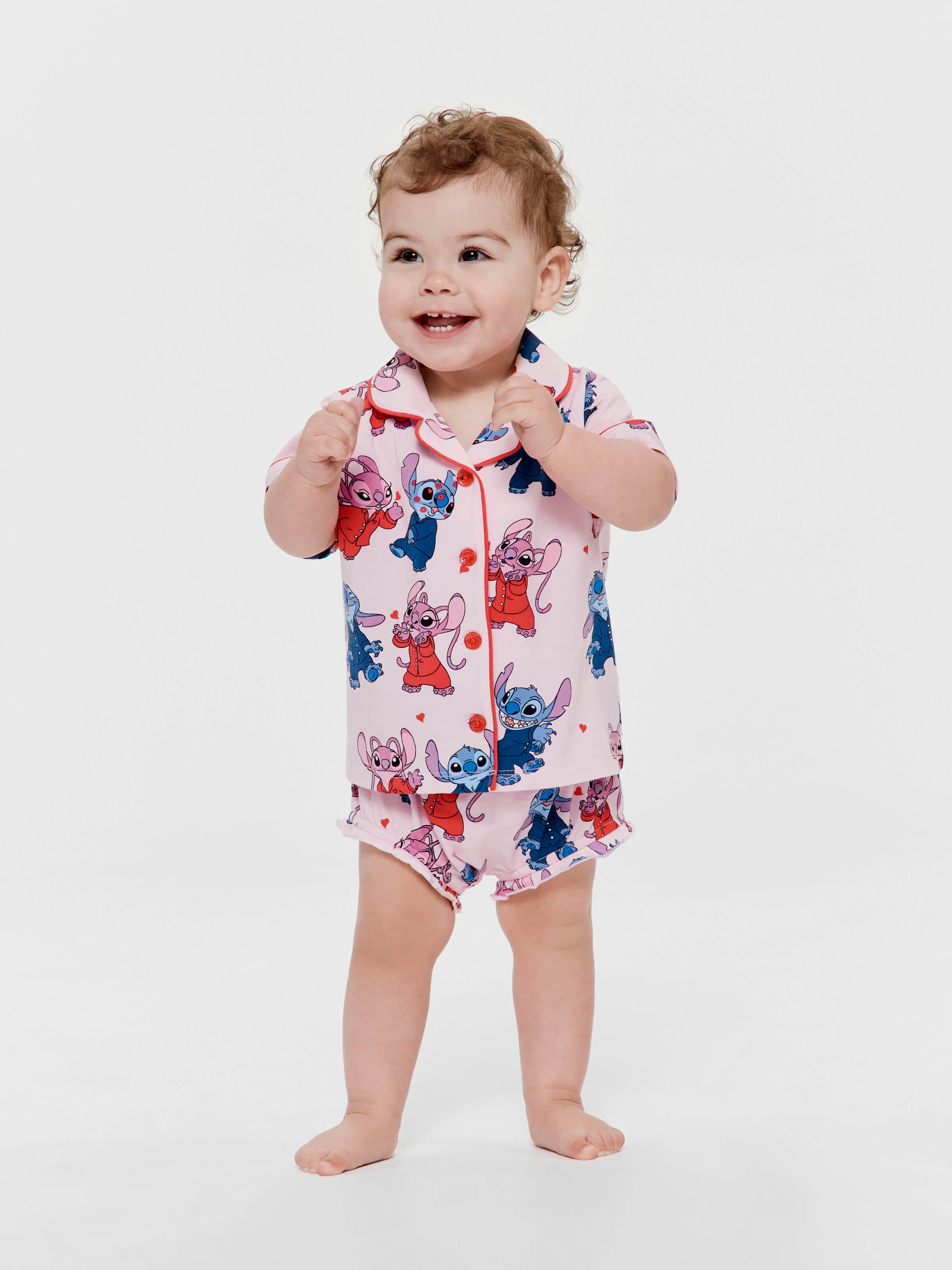 Baby Girls Disney Lilo & Stitch Classic Shortie Pj Set