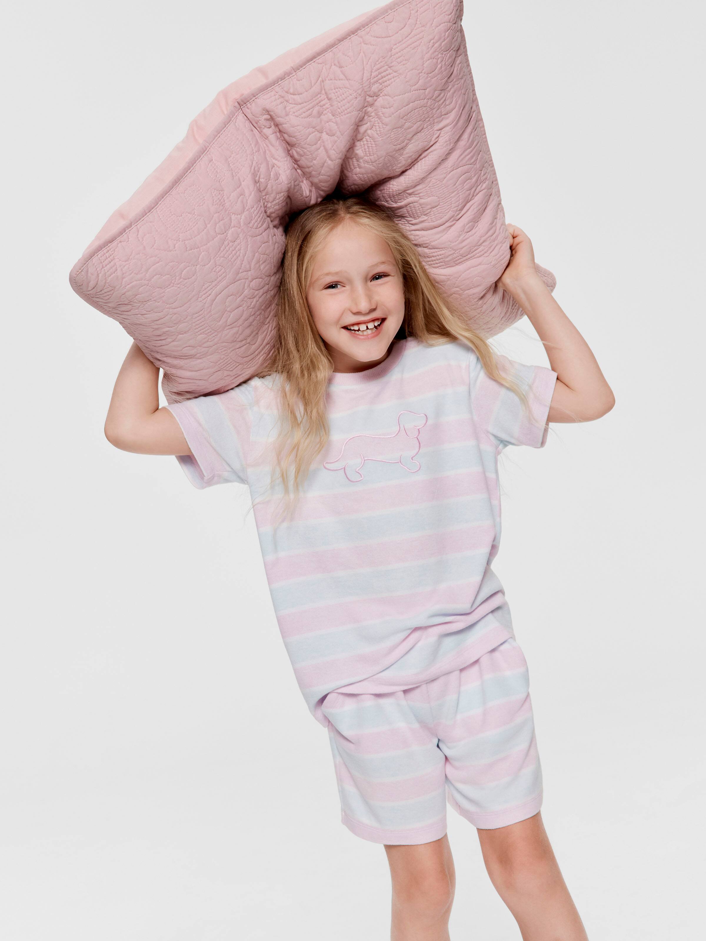 Hs Girl Multi Stripe Ss Set