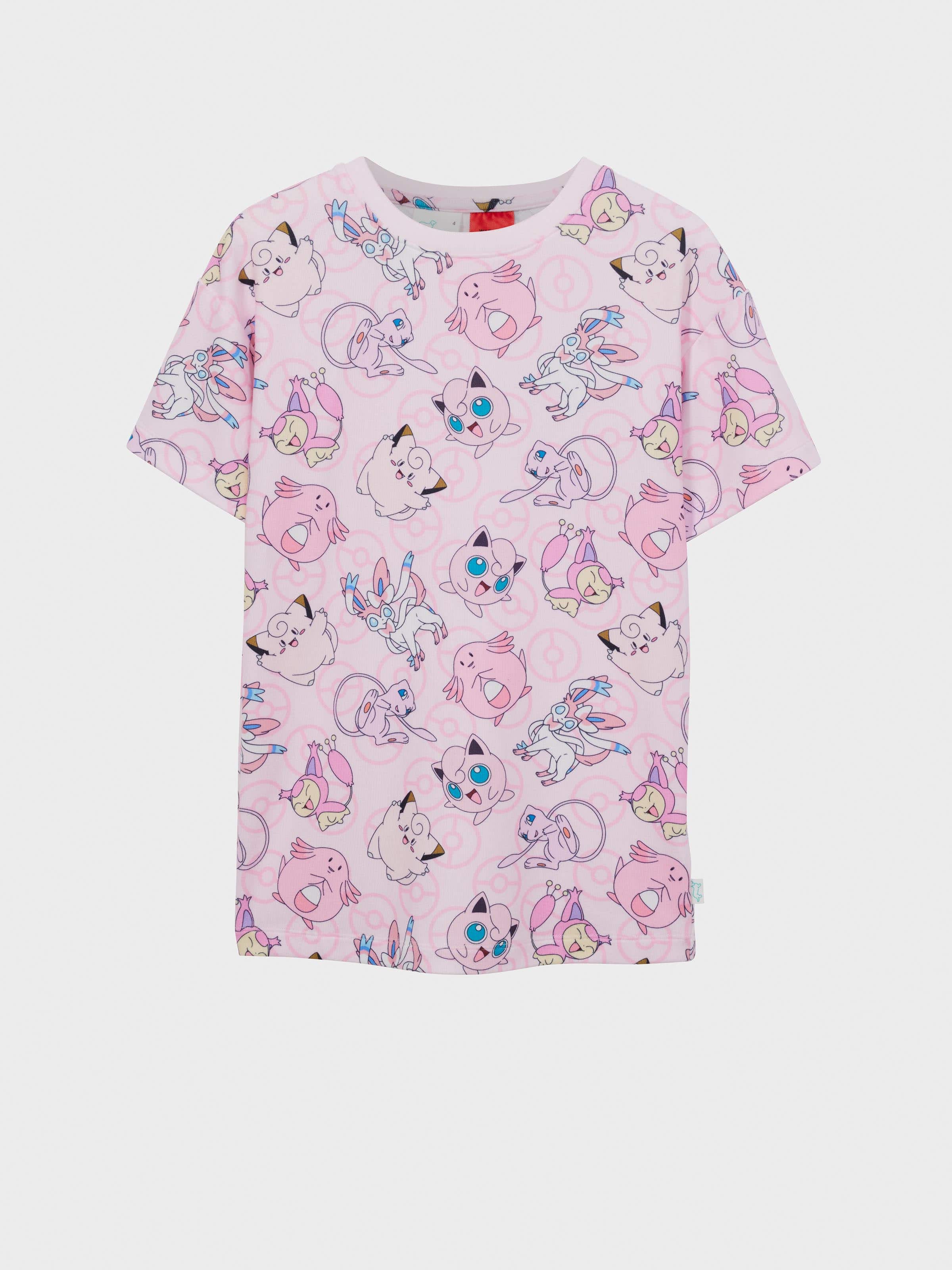 Jnr Girls Pokemon Plush Sleep Tee