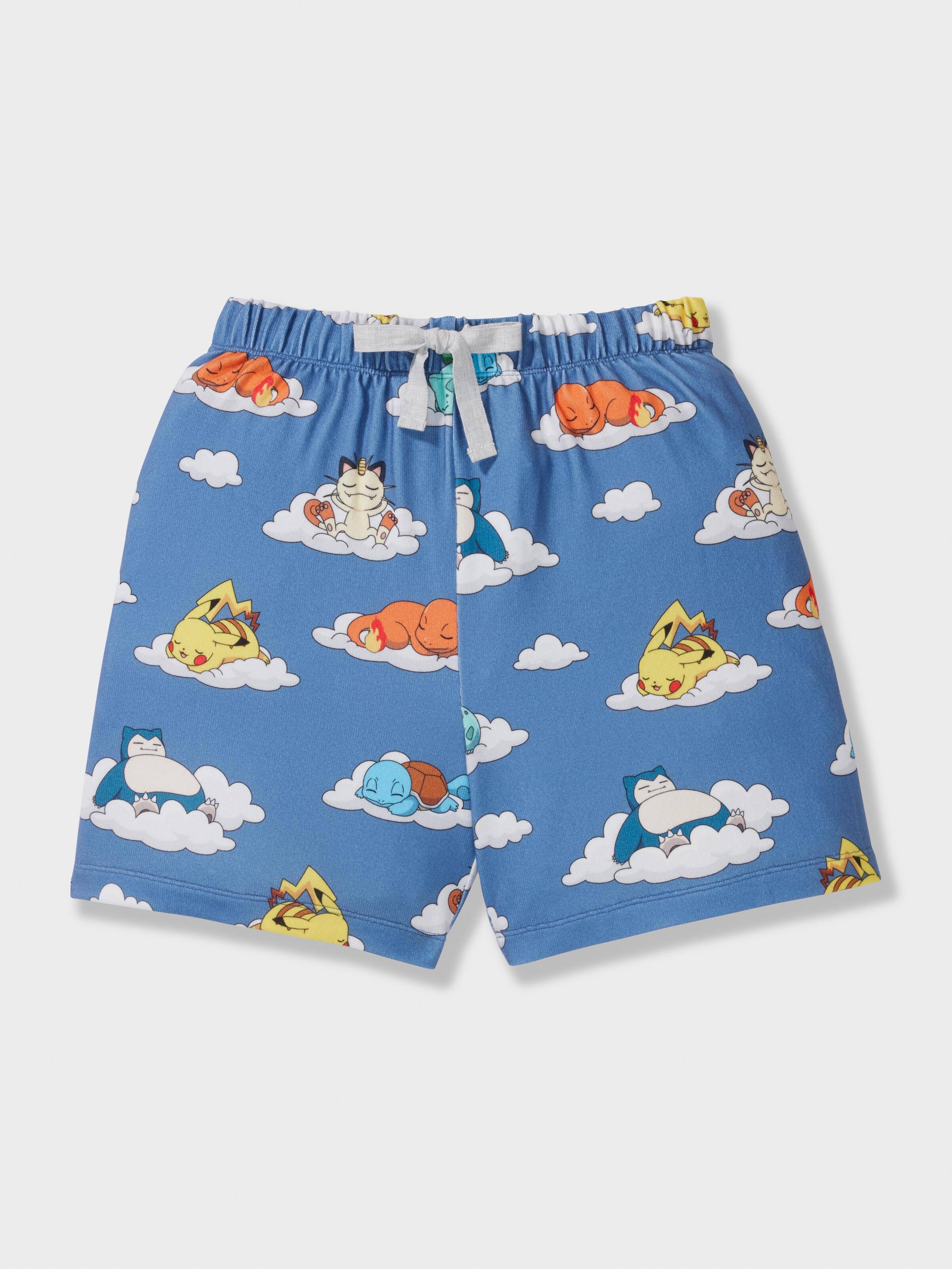 Kids Sleeping Pokemon Plush Short Pj Set