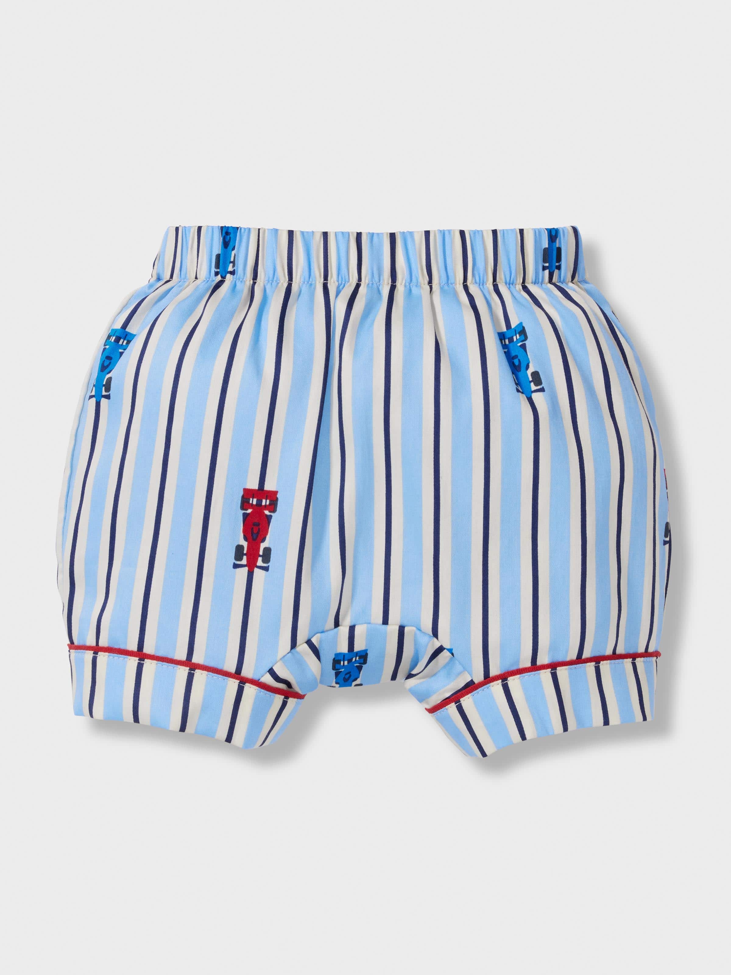 Baby Race Stripe 100% Cotton Classic Short Pj Set