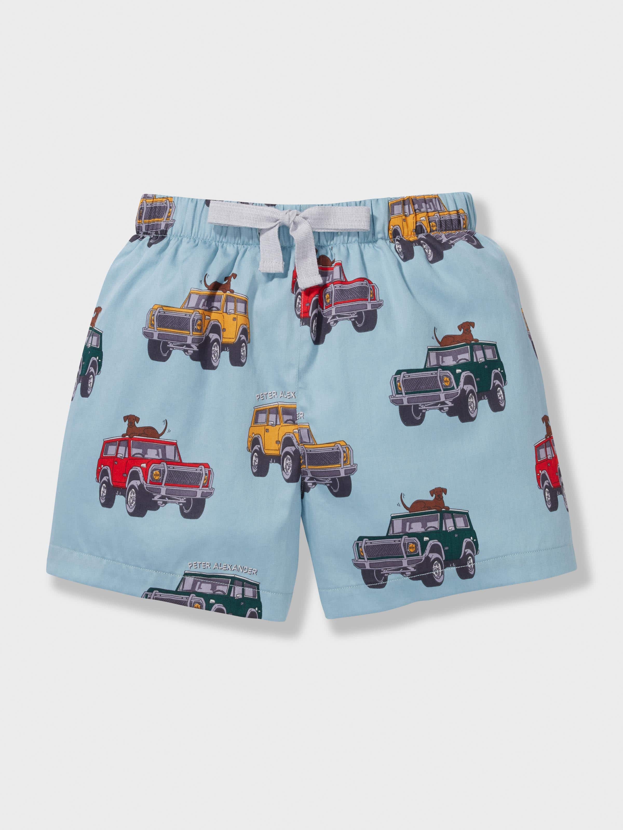 Jnr Boys Trucks 100% Cotton Short Pj Set