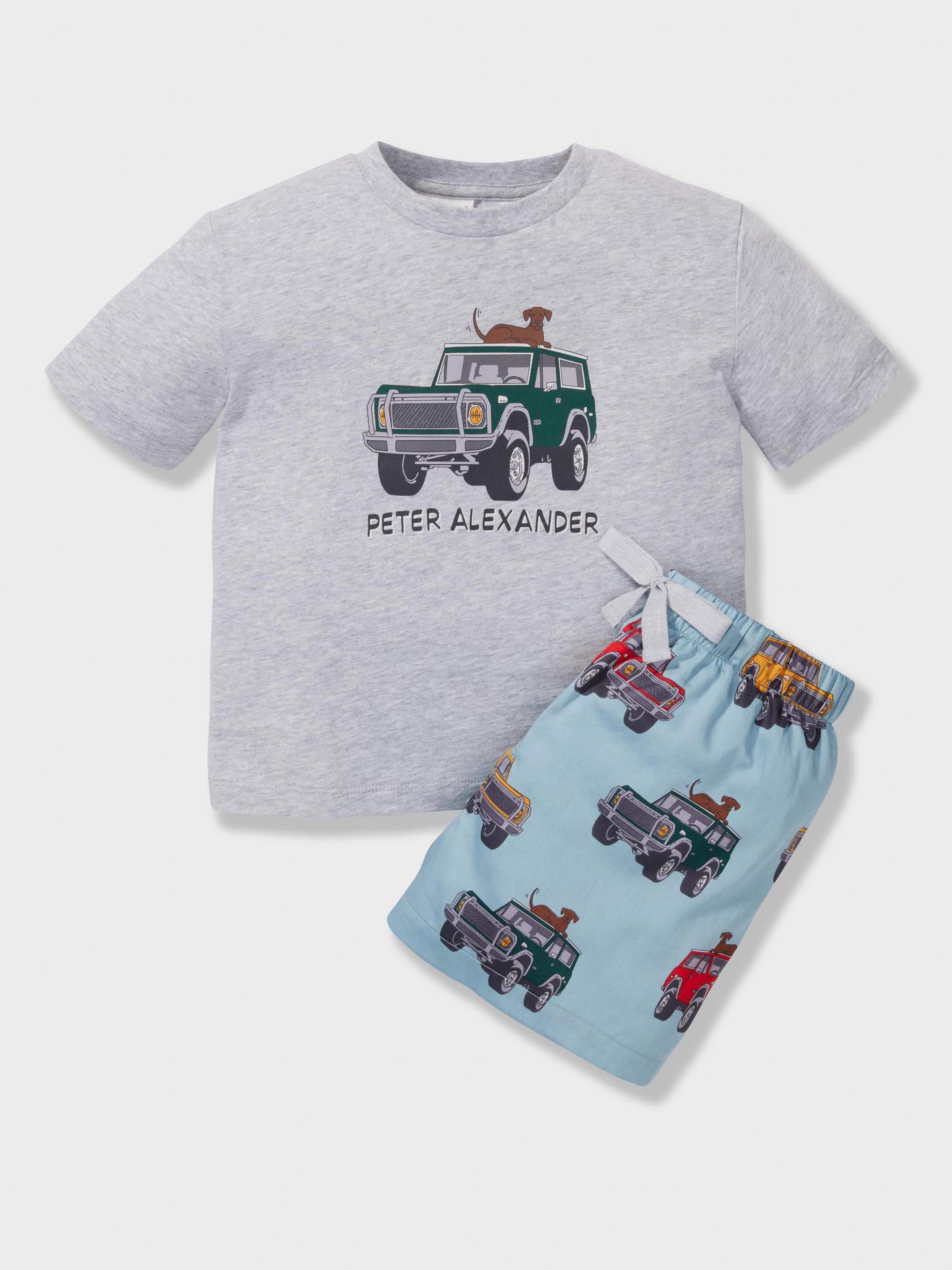 Boys Trucks 100% Cotton Short Pj Set