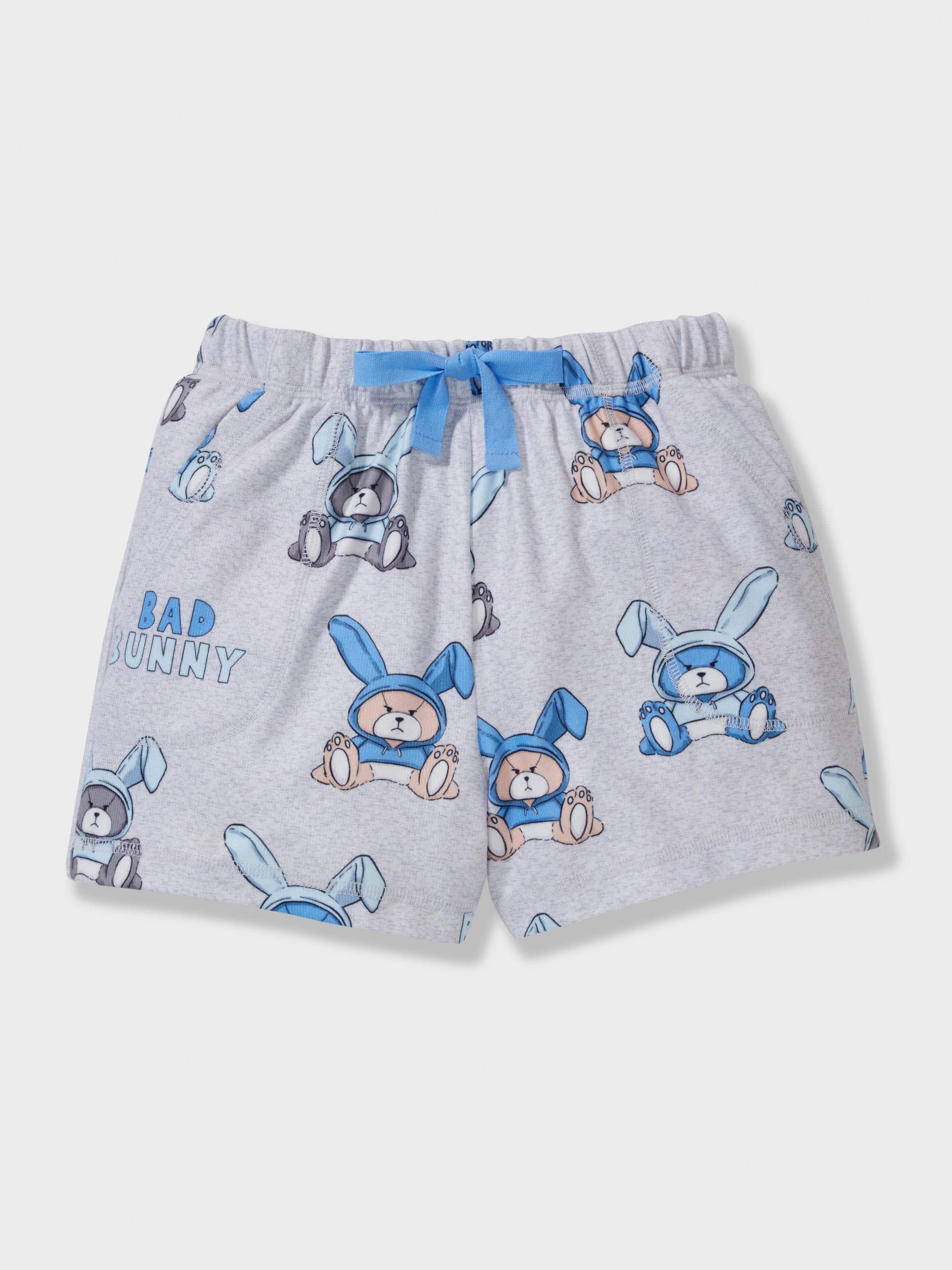 Jnr Boys Bad Bunny Plush Short Pj Set
