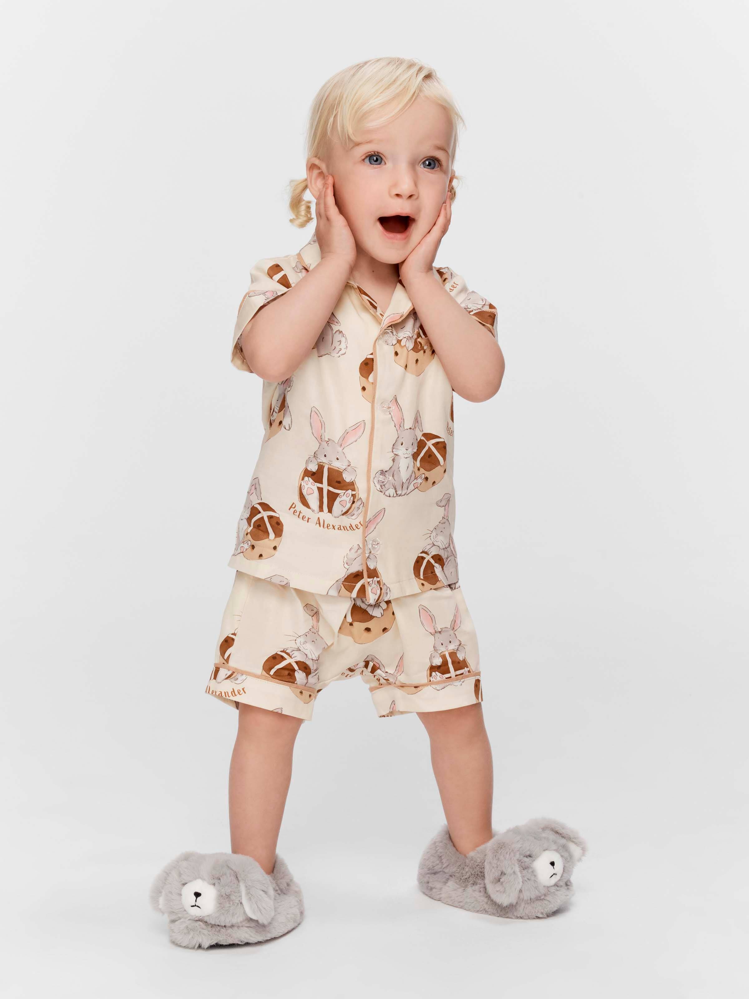 Baby Hot Cross Buns 100% Cotton Short Classic Pj Set