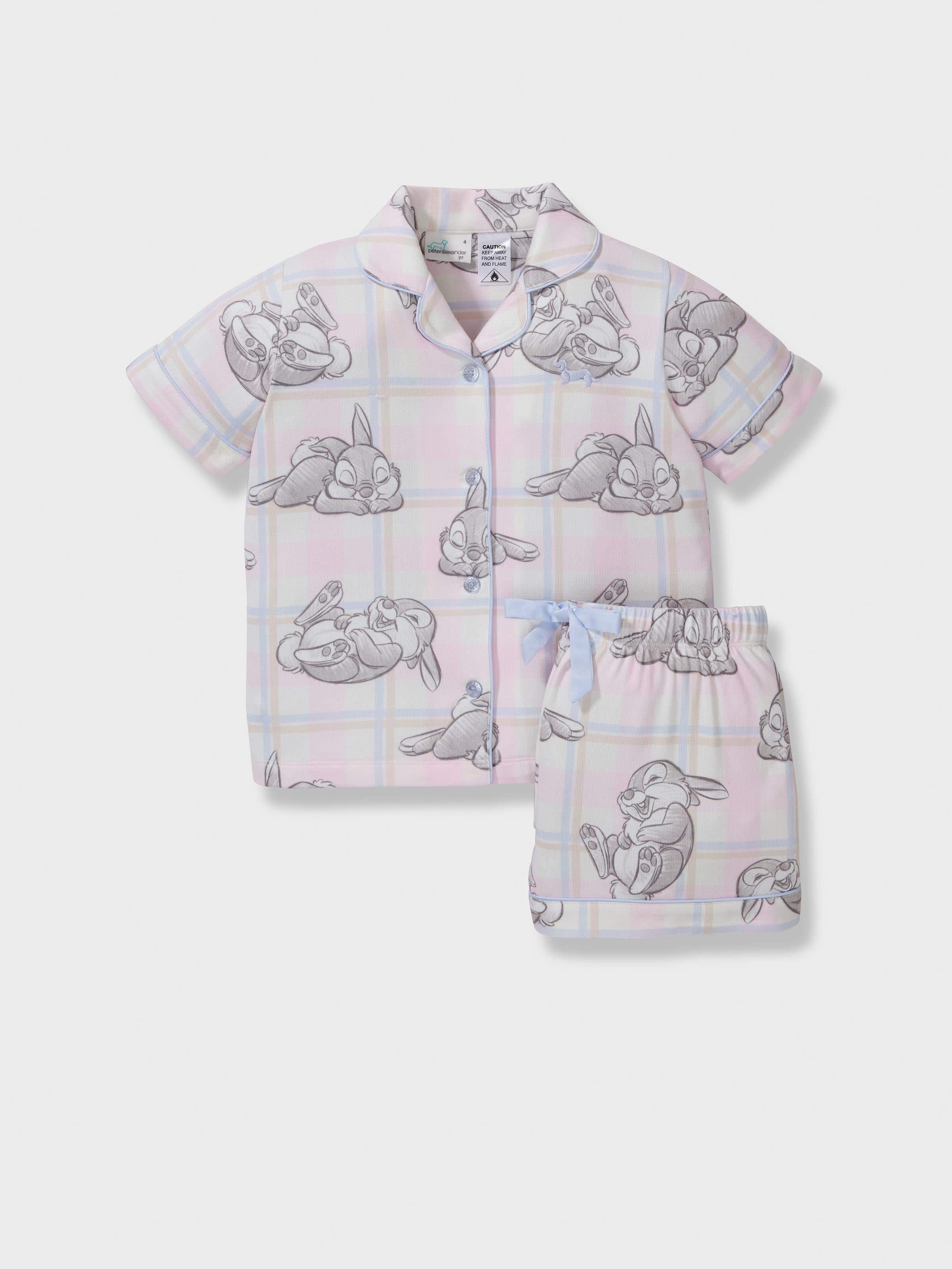 Jnr Girls Disney Thumper Plush Short Classic Pj Set