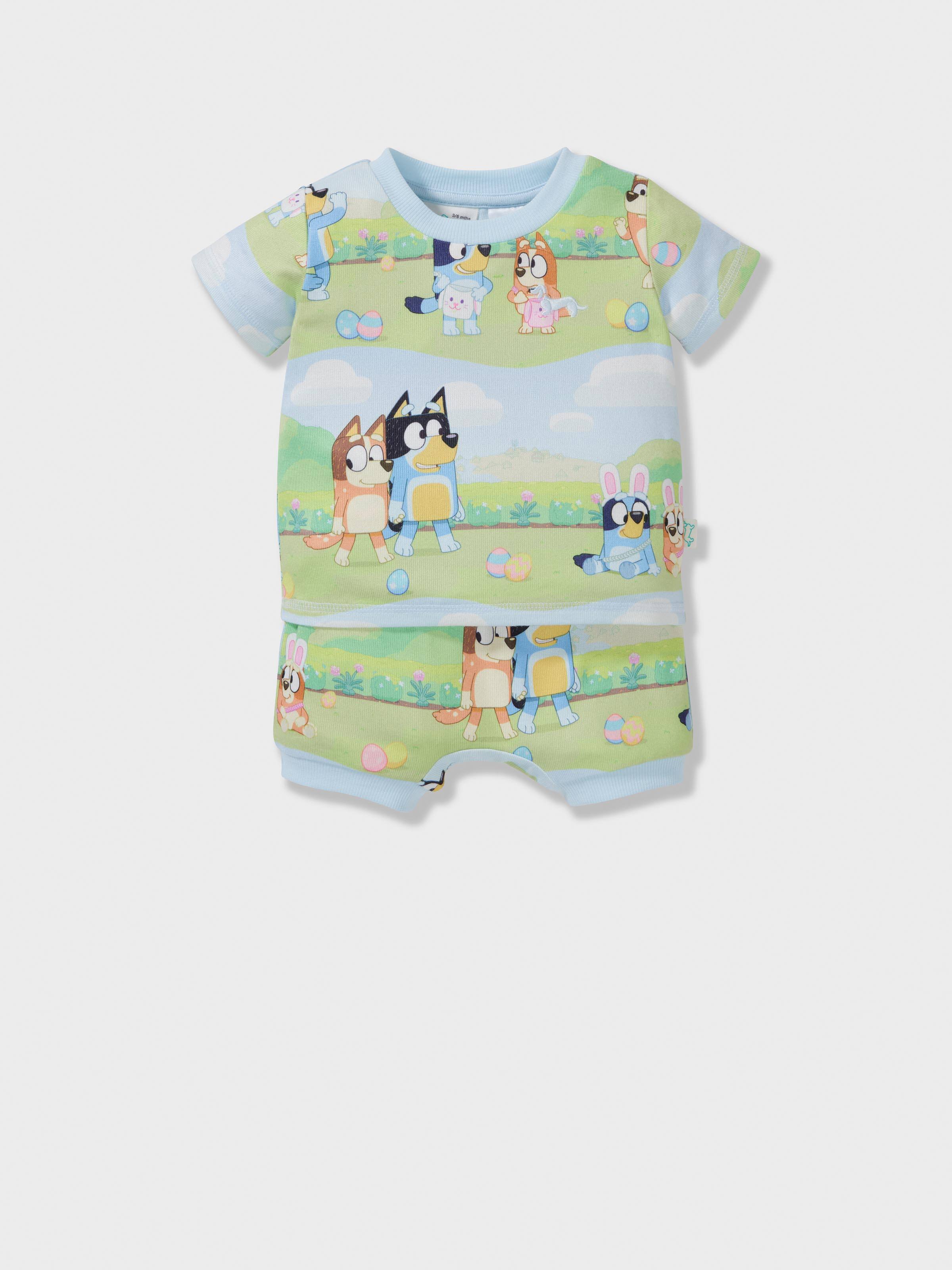Baby Bluey Plush Short Pj Set