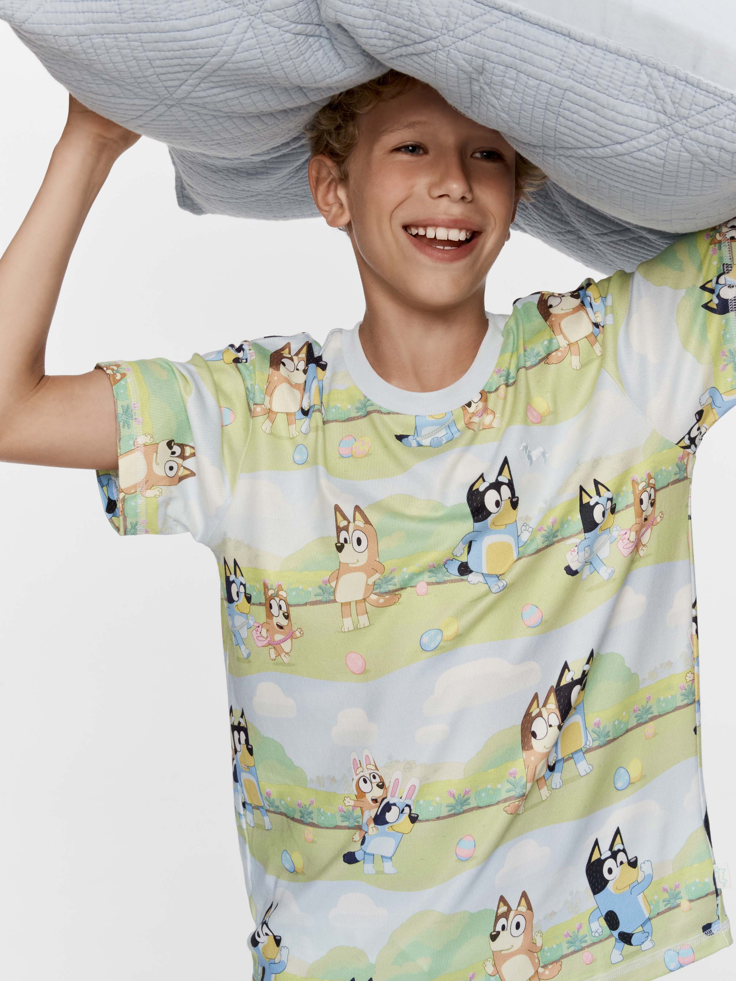 Kids Bluey Plush Short Pj Set