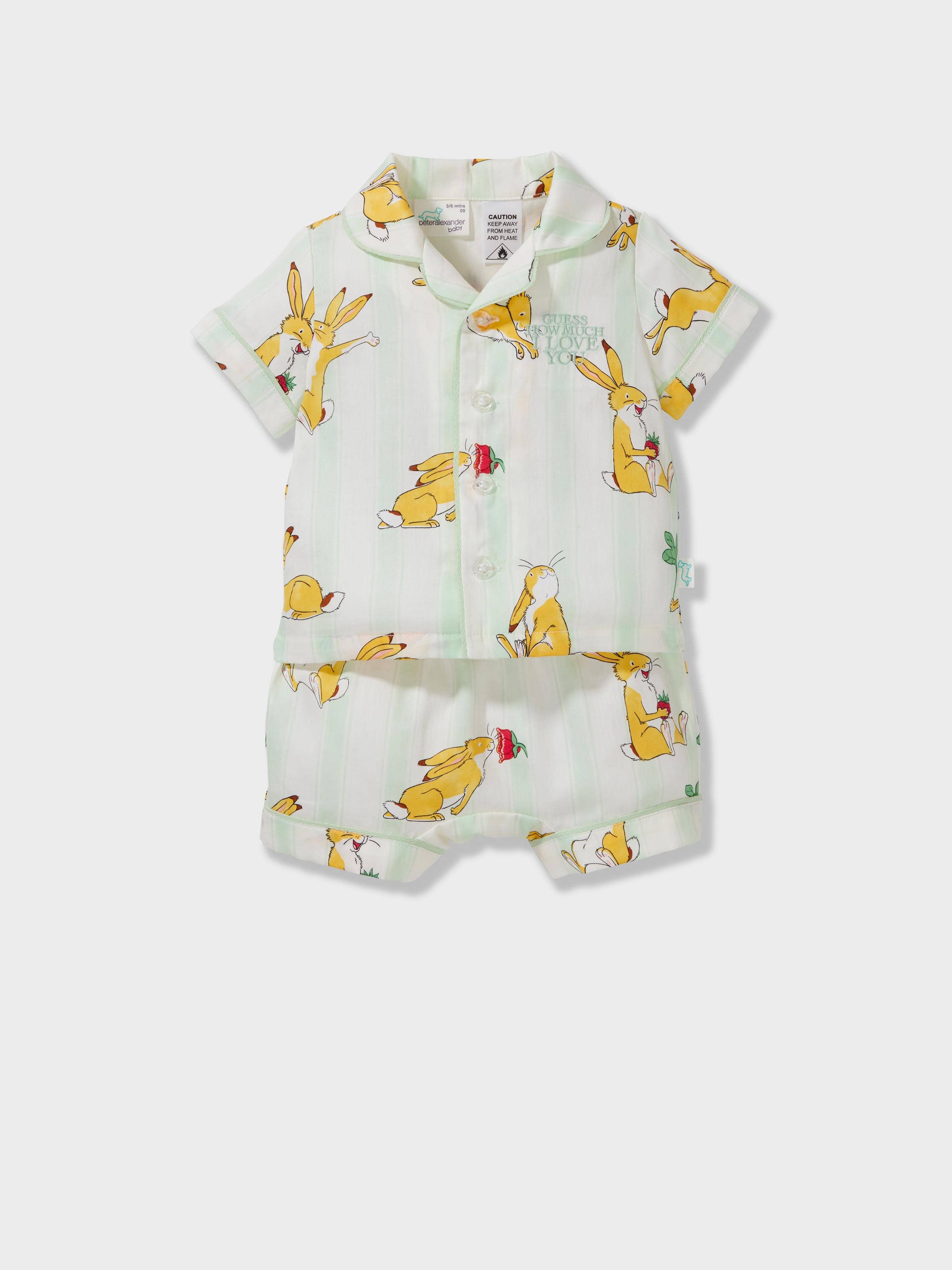 Baby Guess How Much I Love You 100% Cotton Short Classic Pj Set