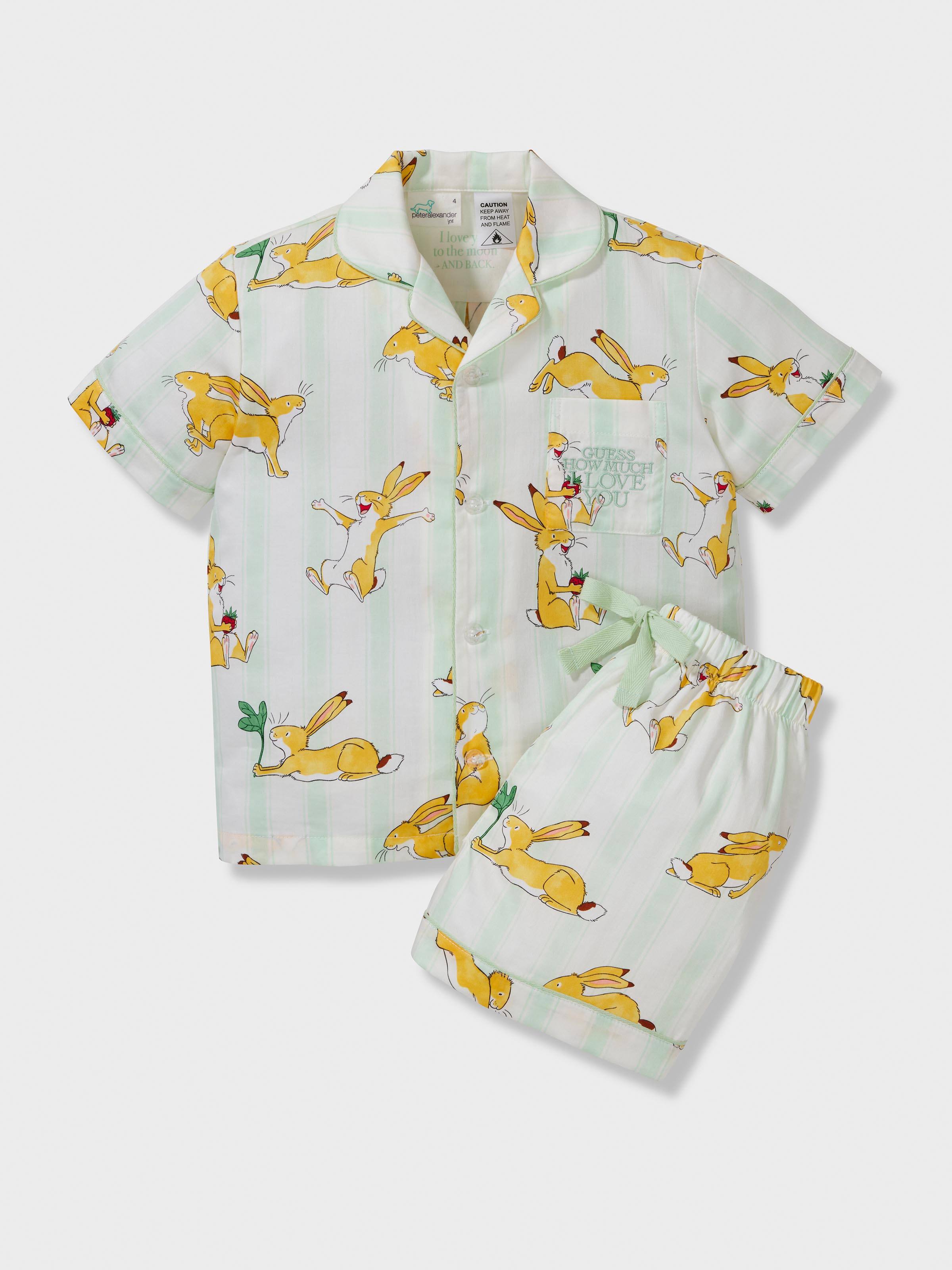 Kids Guess How Much I Love You 100% Cotton Short Classic Pj Set