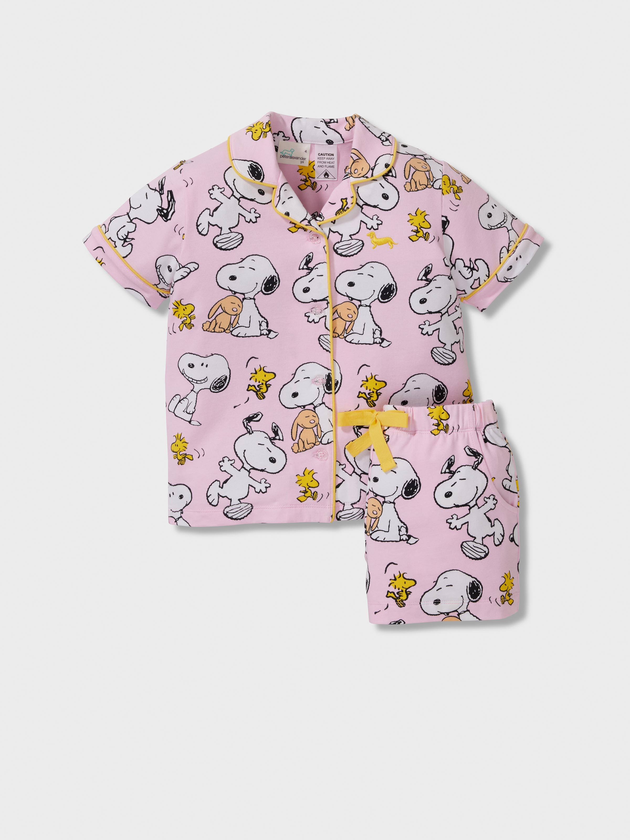 Jnr Girls Snoopy Short Classic Pj Set