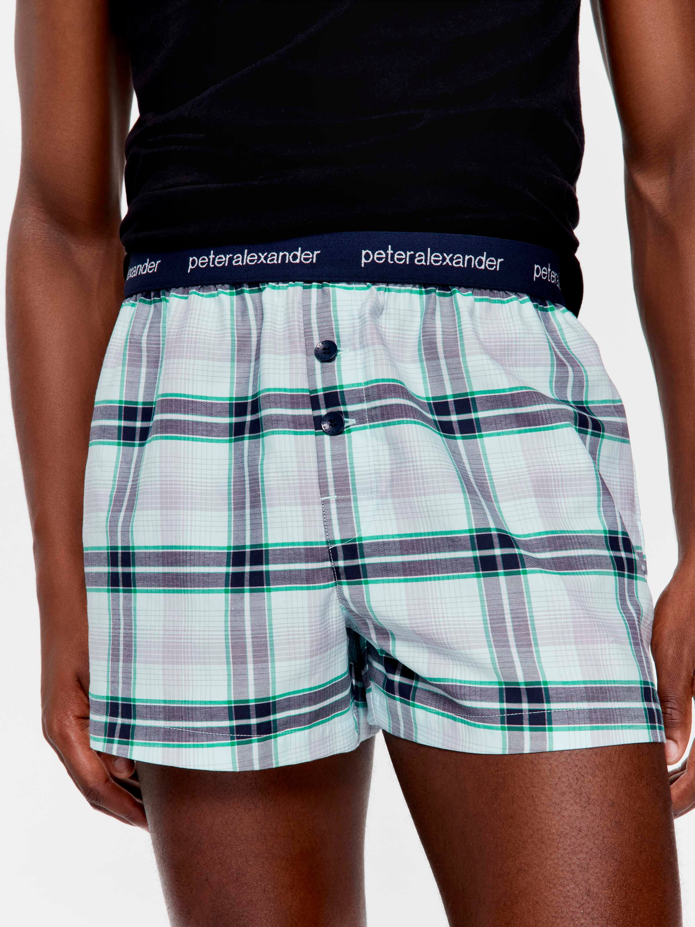 Green Check Boxer Short