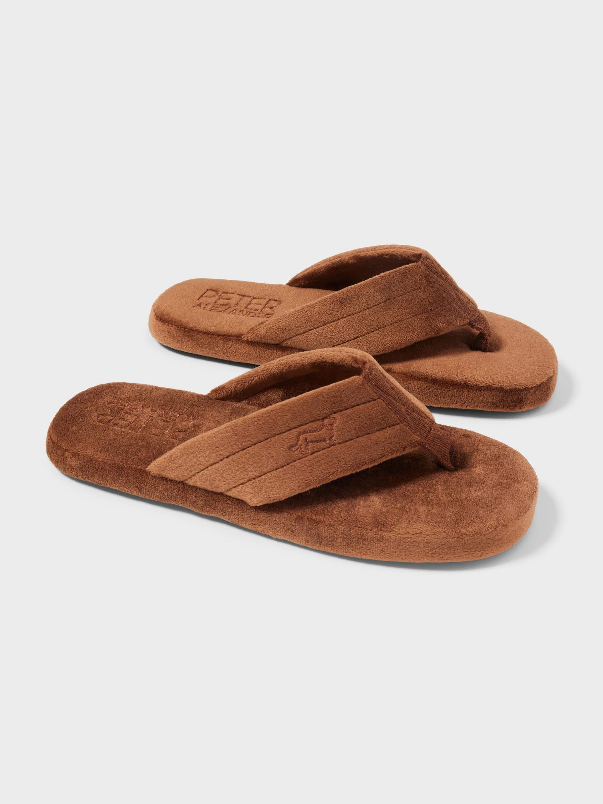 Men's Chocolate Flip Flop Slipper