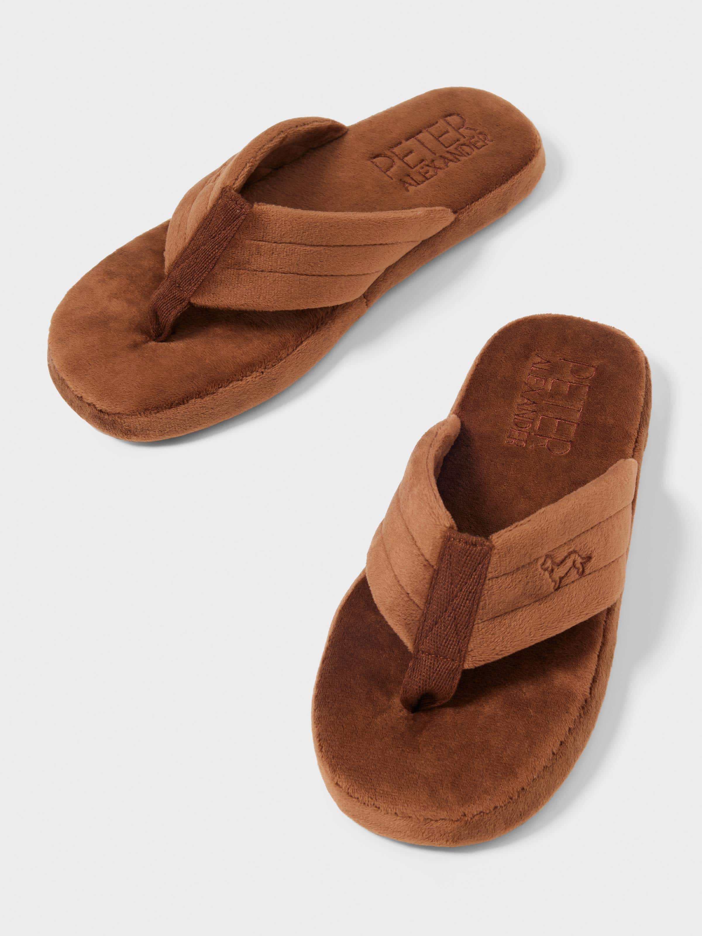 Men's Chocolate Flip Flop Slipper
