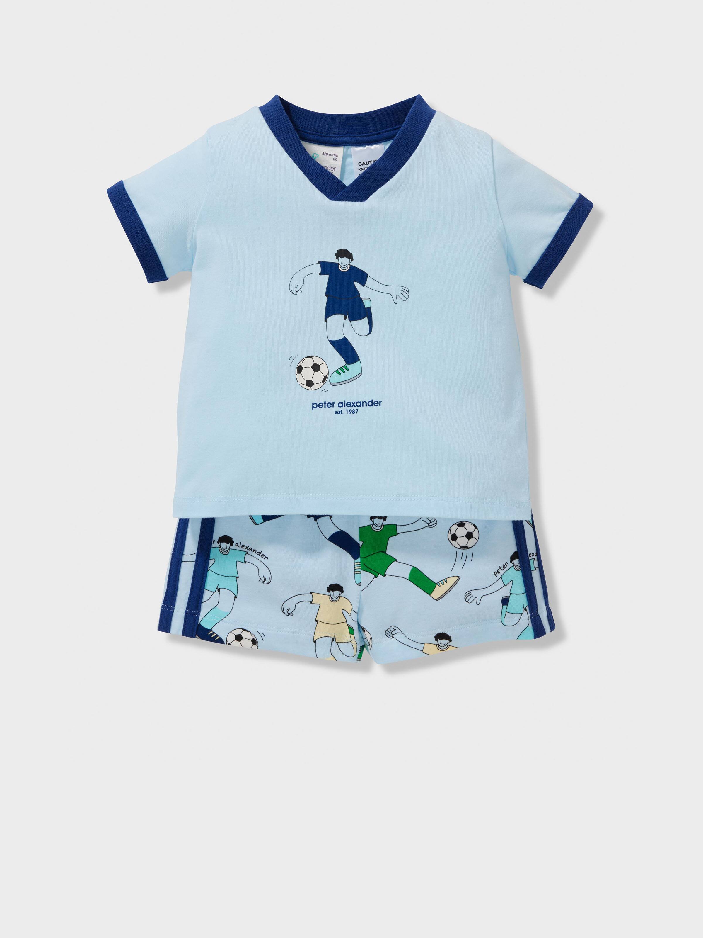 Baby Football Striker Short Pj Set