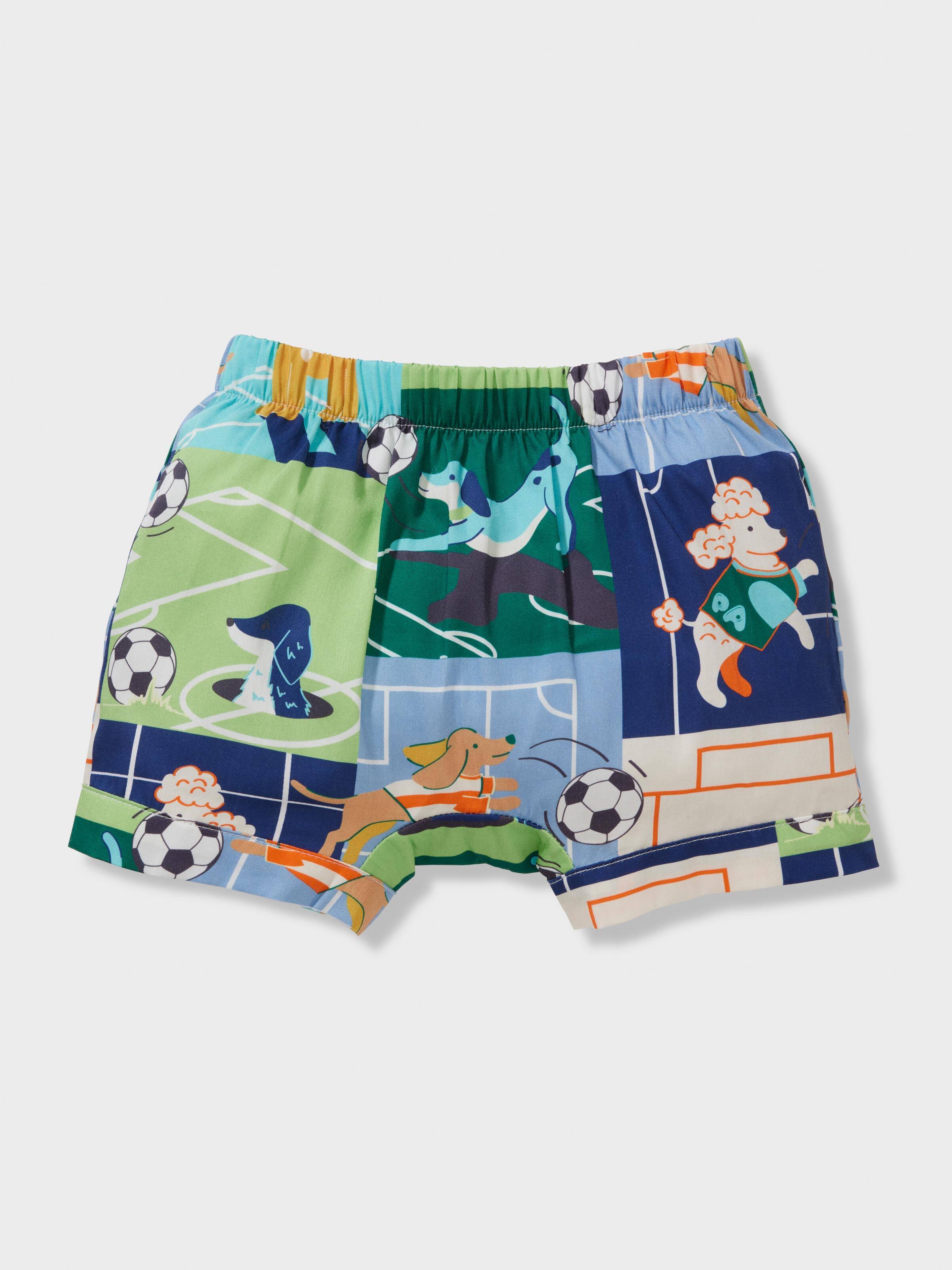 Baby Football Dogs Short Pj Set