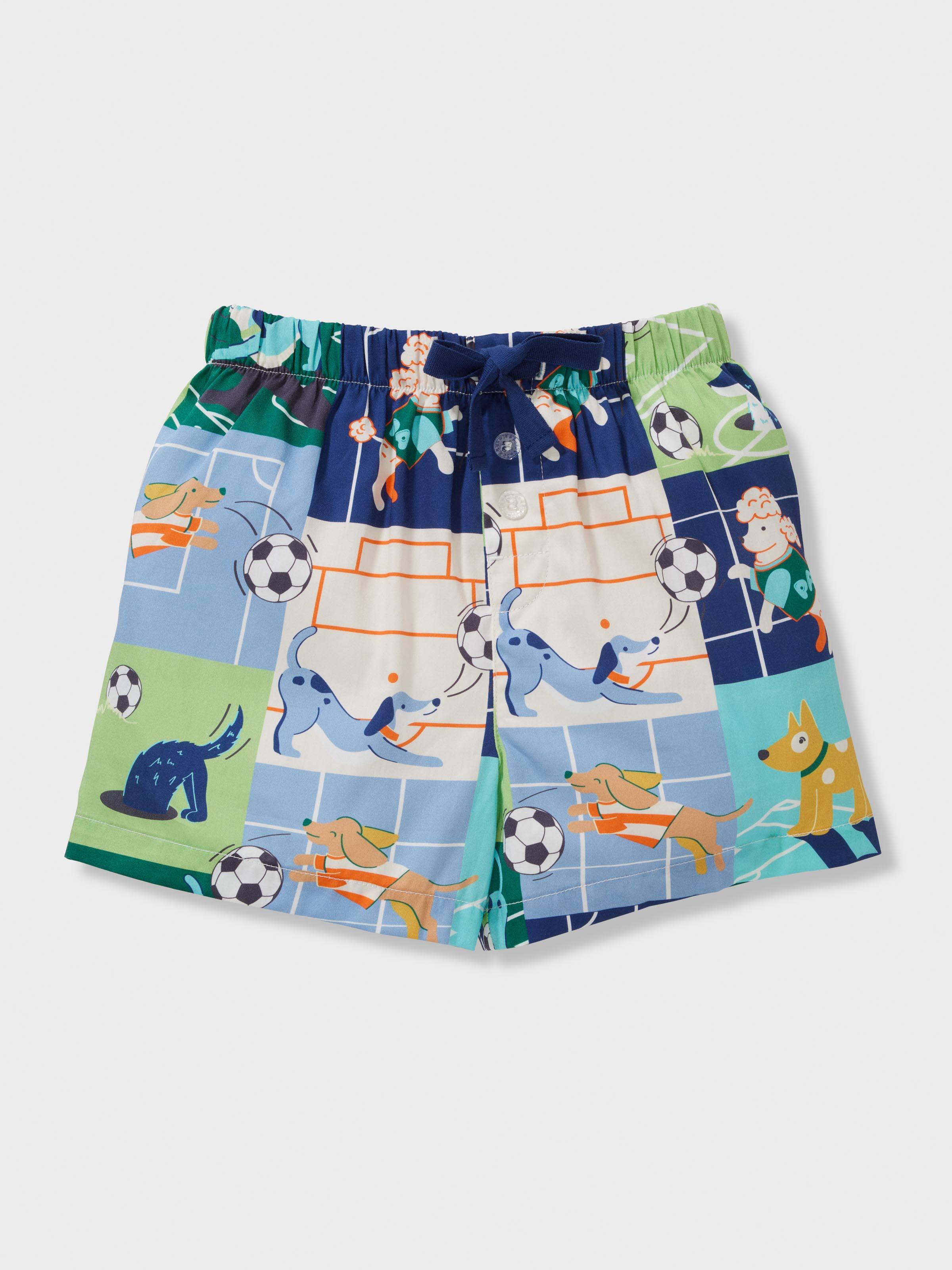Jnr Boys Football Dogs Short Pj Set