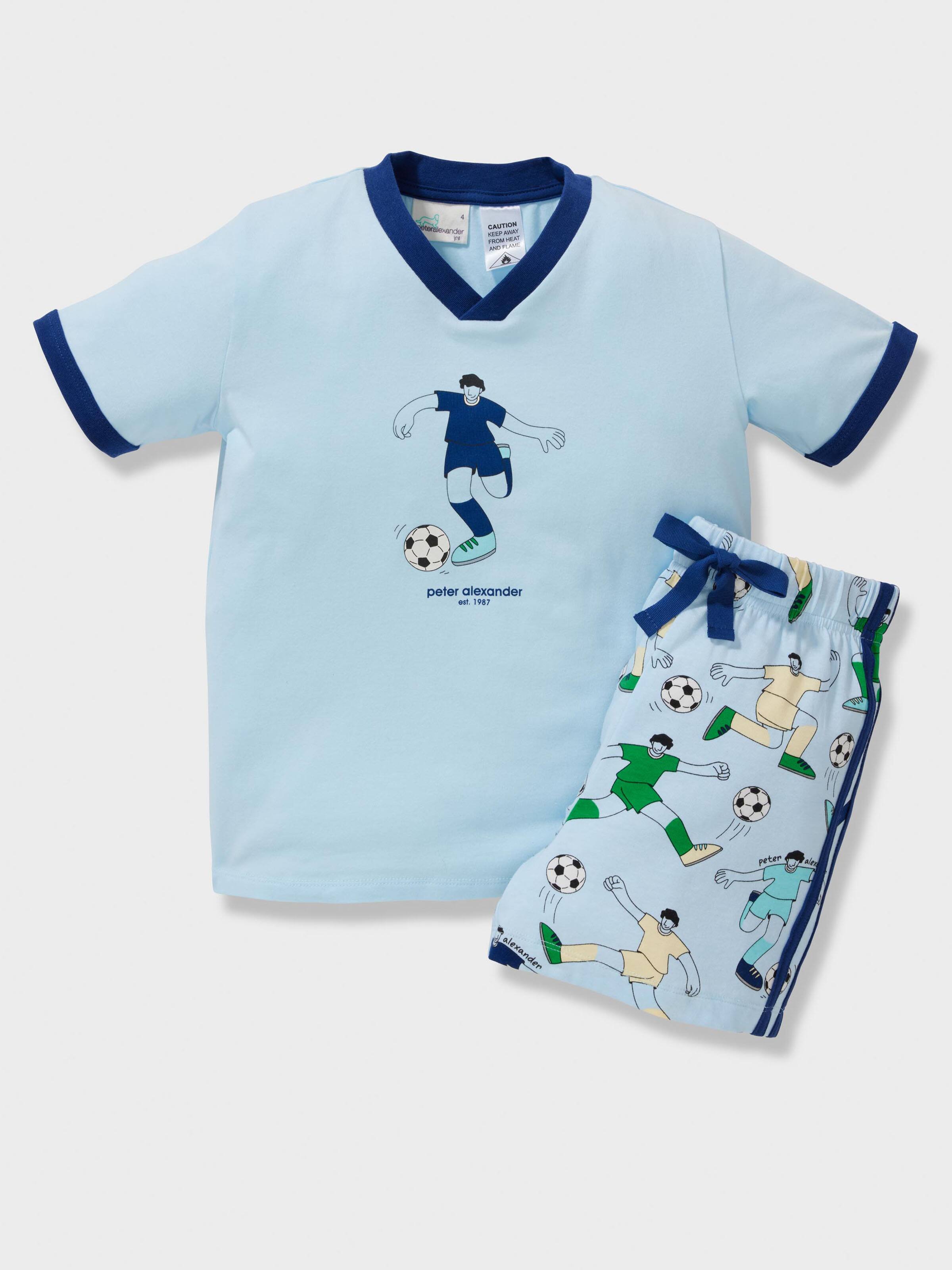 Boys Football Striker Short Pj Set