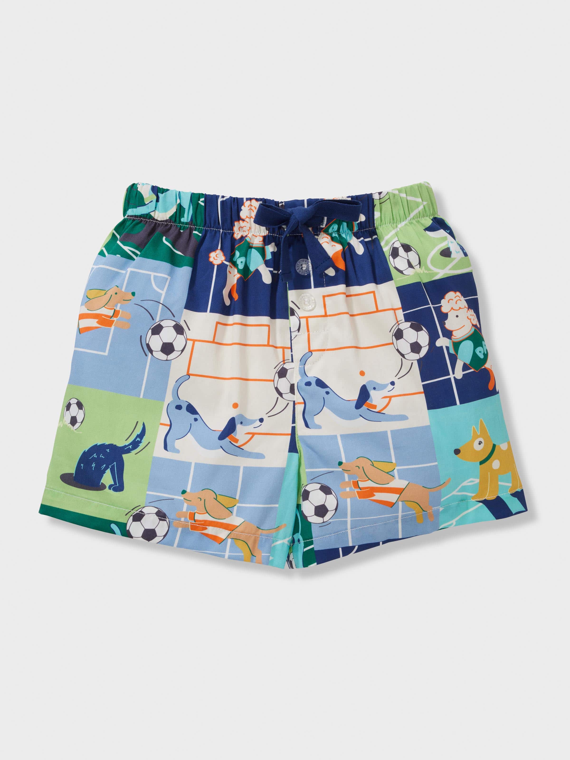 Boys Football Dogs Short Pj Set