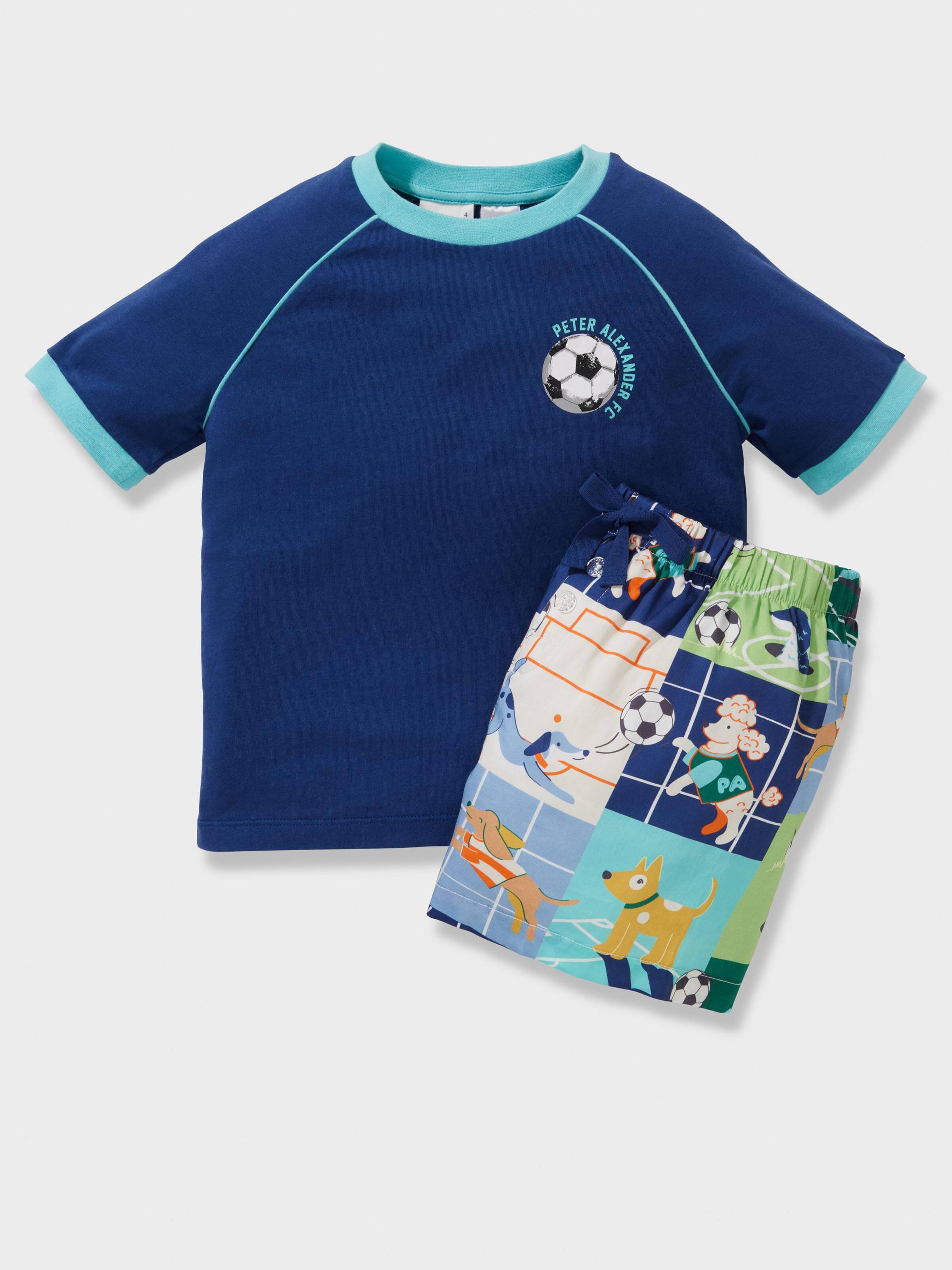 Boys Football Dogs Short Pj Set
