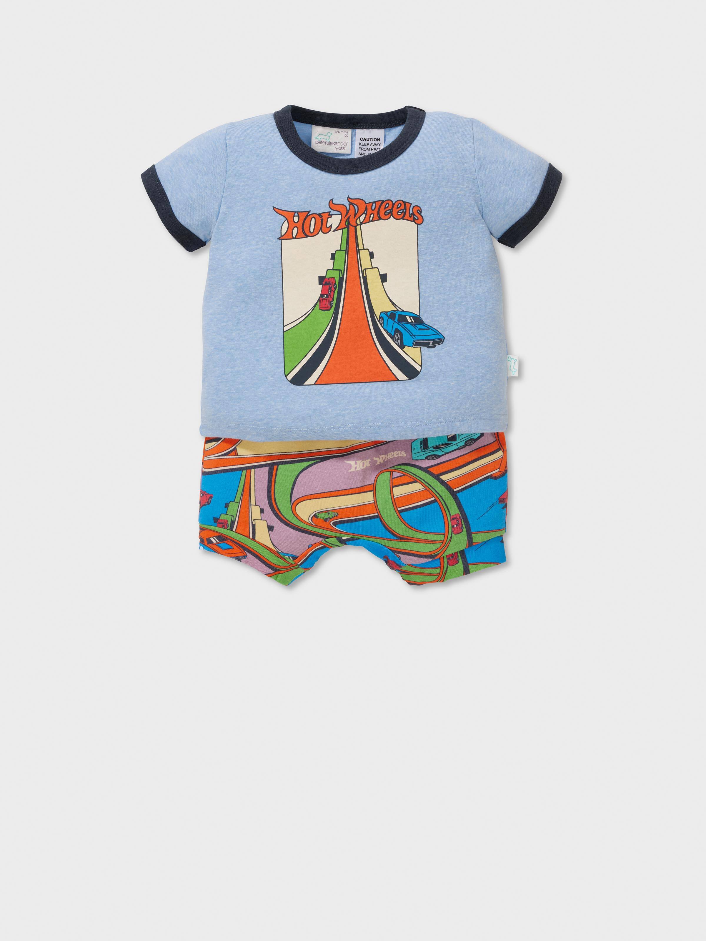 Baby Hot Wheels Short Pj Set