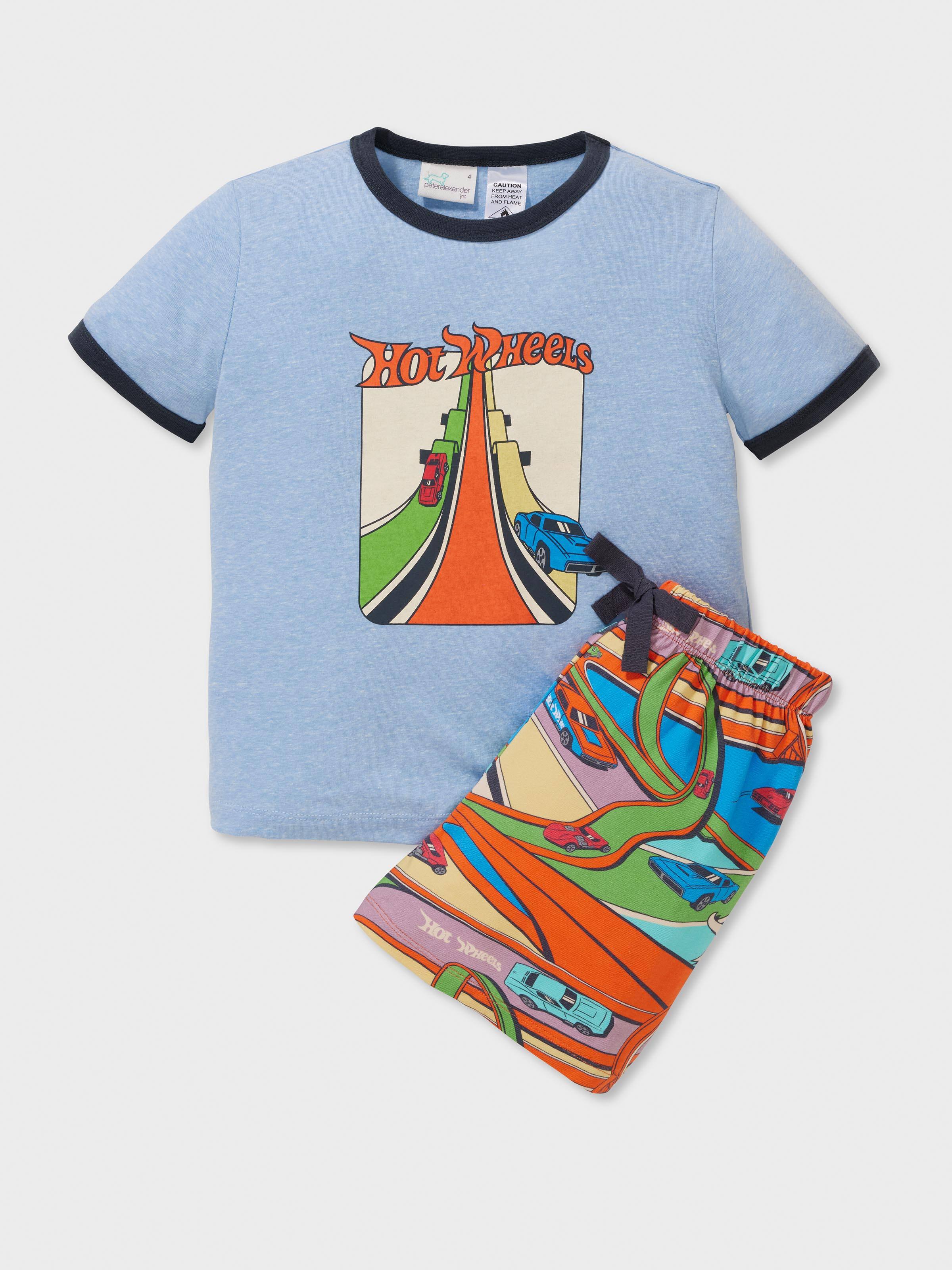 Boys Hot Wheels Short Pj Set