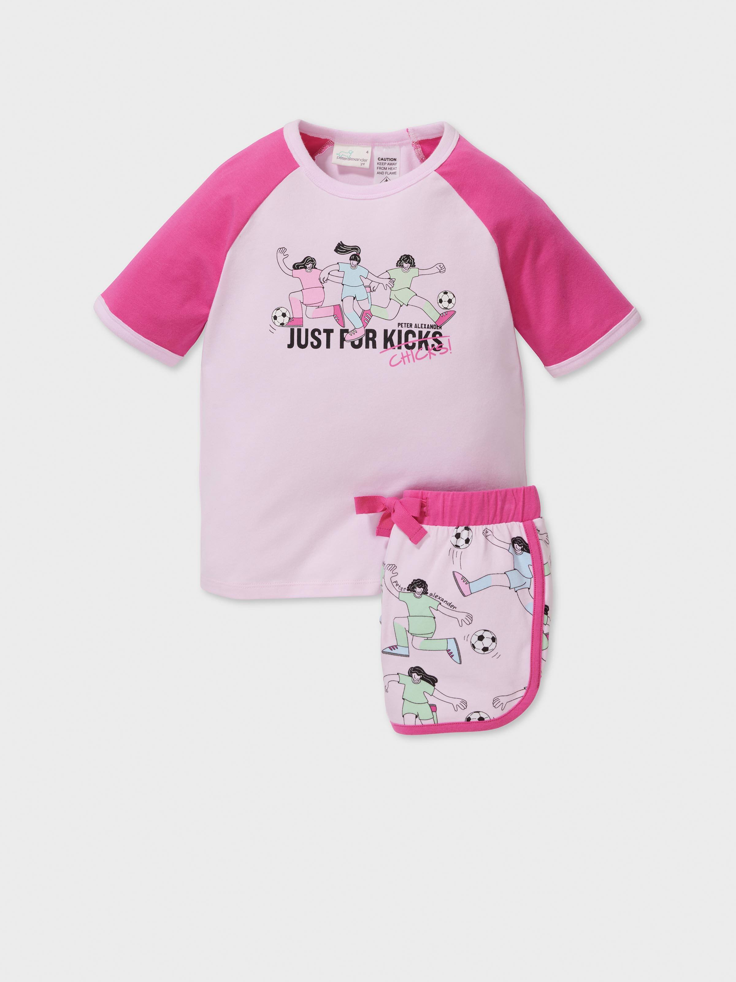 Jnr Girls Football Short Pj Set