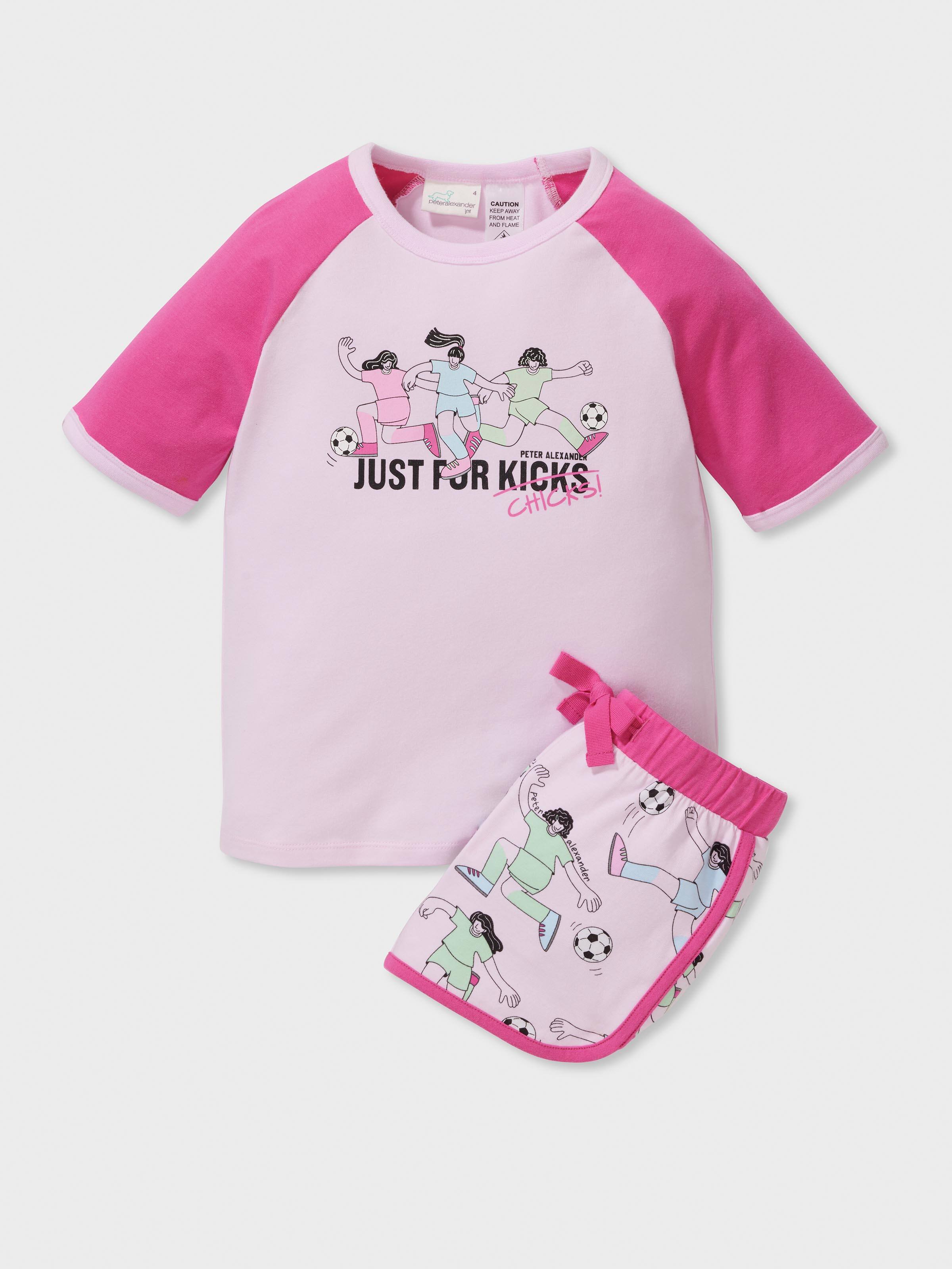 Girls Football Short Pj Set