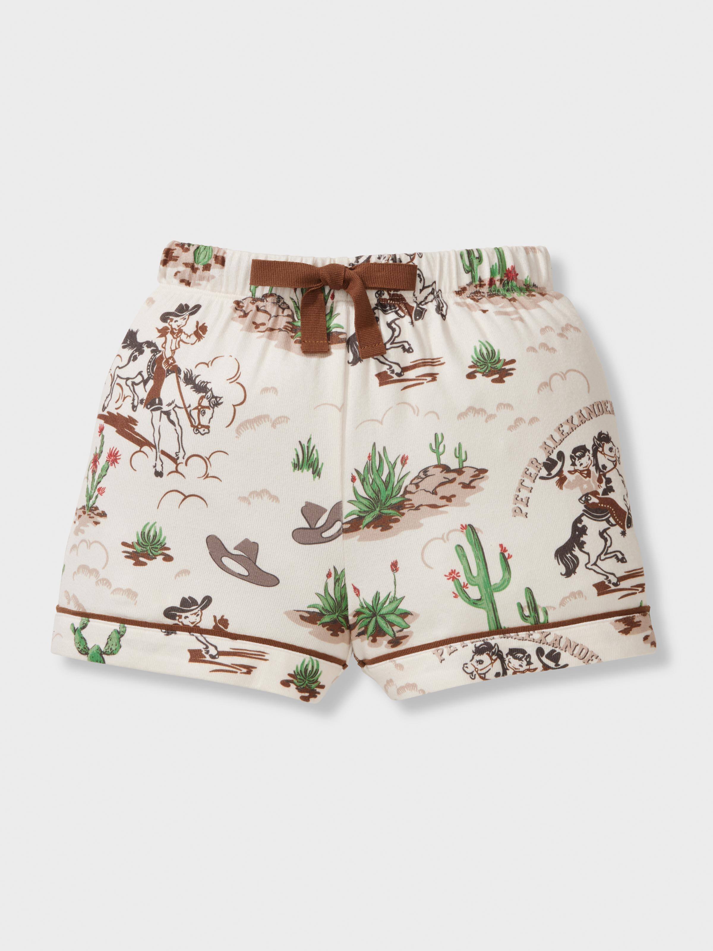 Boys Western Plush Short Classic Pj Set