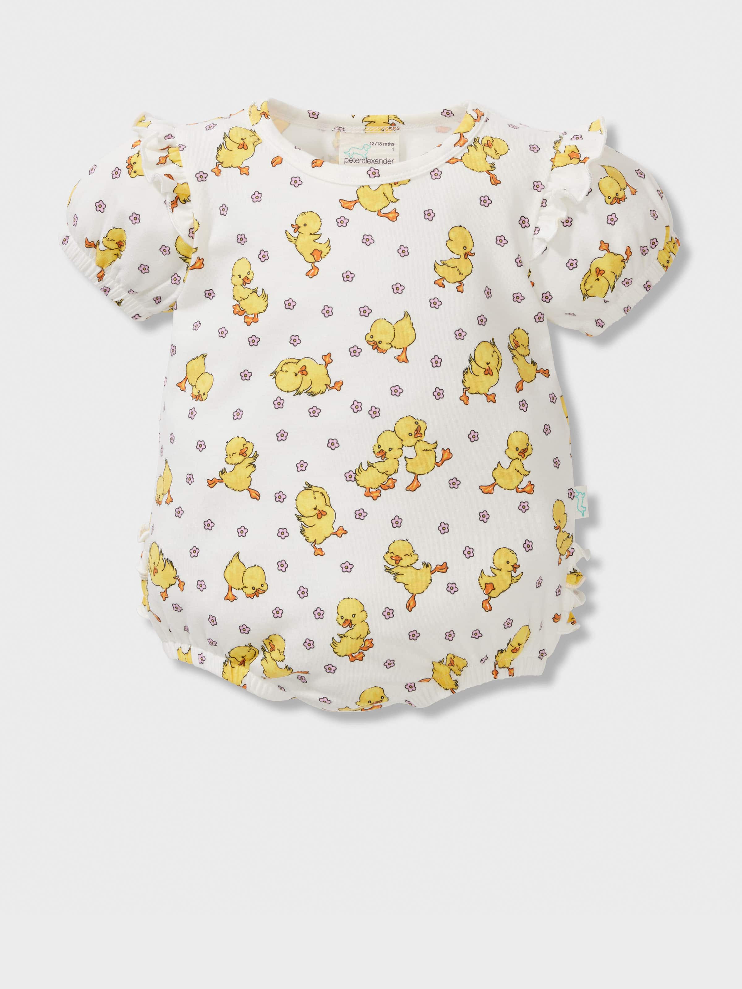 Baby Girl Duck Frill Romper