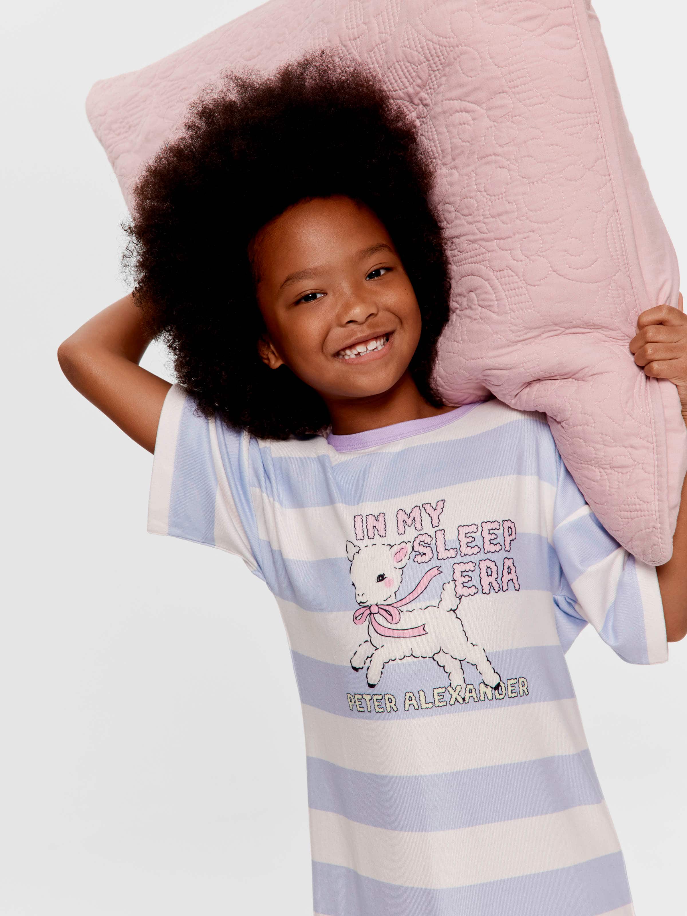 Jnr Girls Plush Lamb Sleep Tee