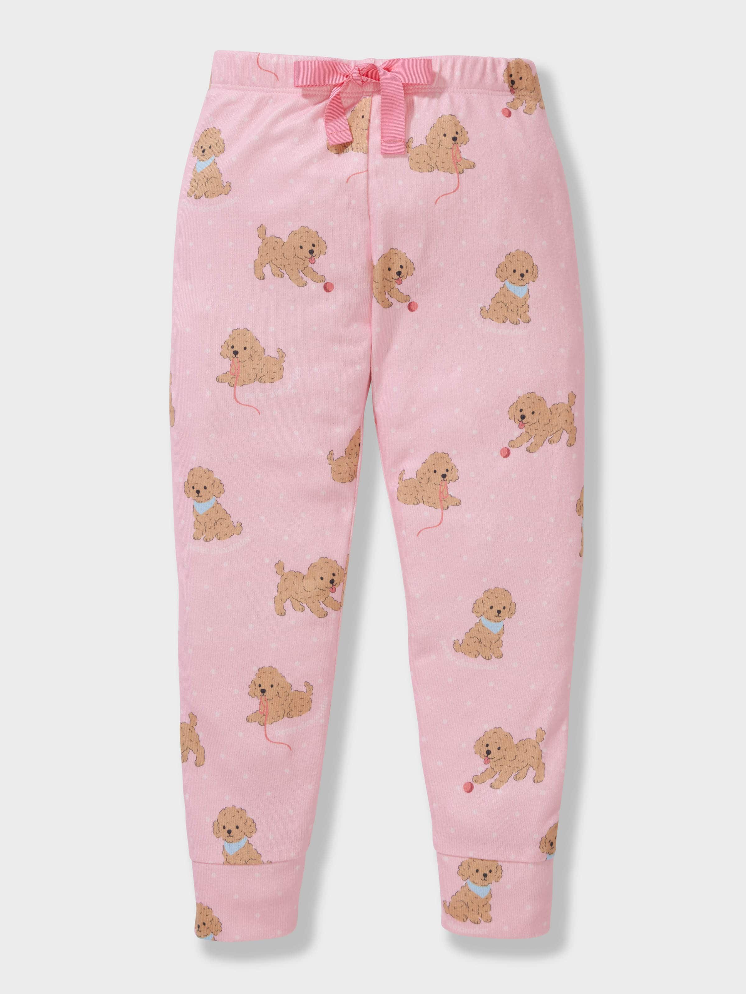 Girls Puppy Spots Plush Pj Set
