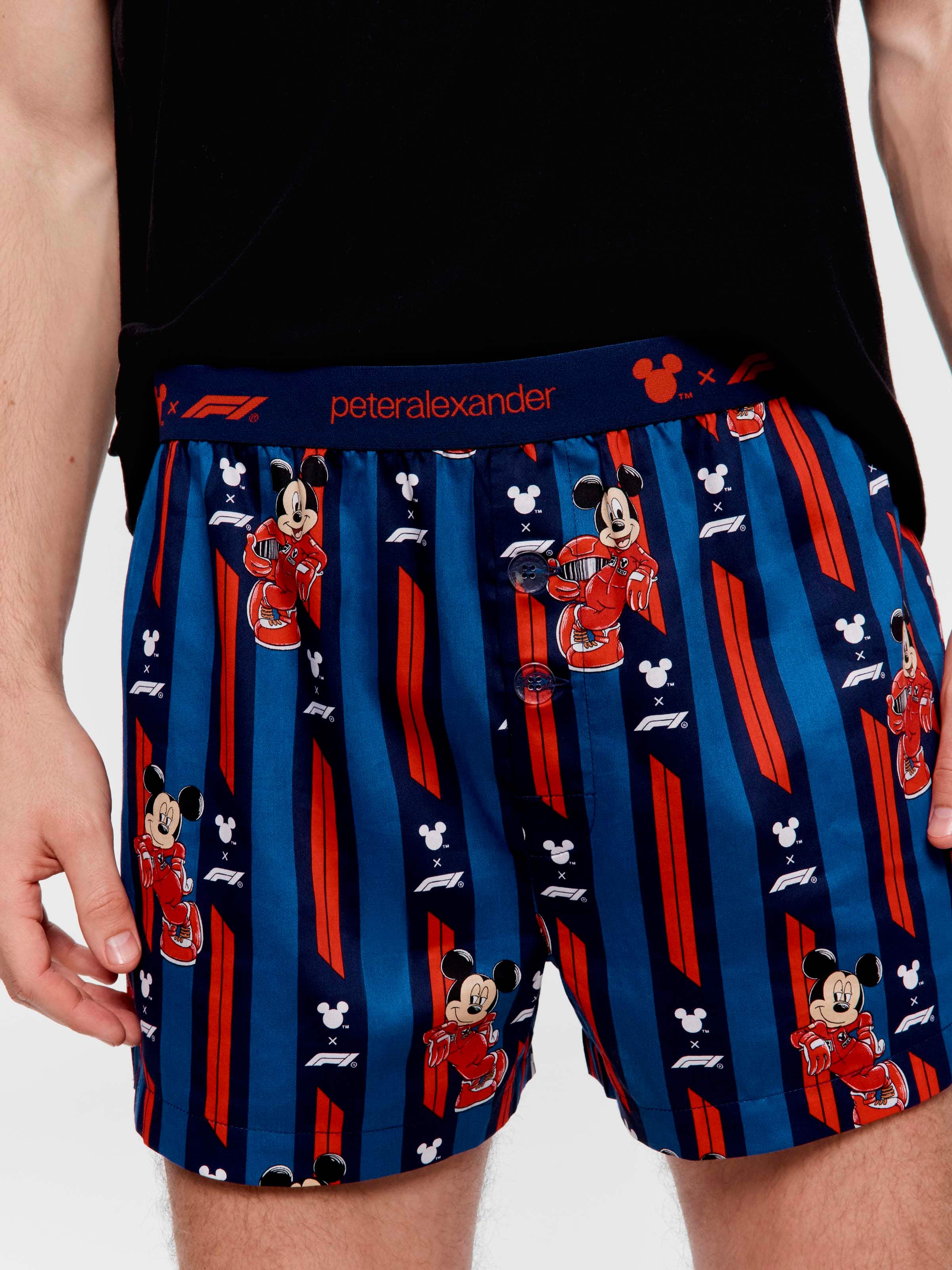 F1 X Mickey Mouse 100% Cotton Boxer Short