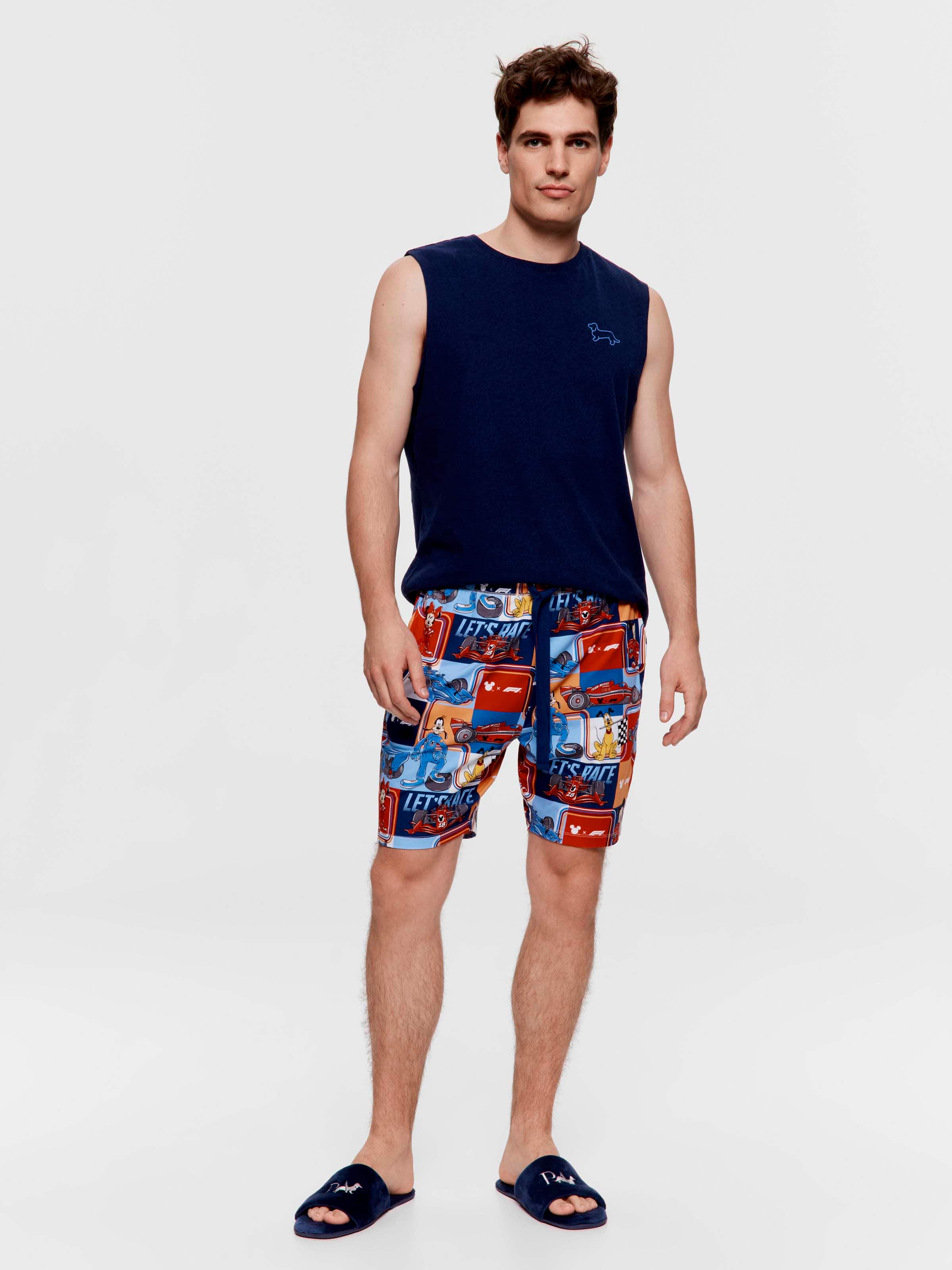 F1 X Mickey Mouse Knit Mid Short