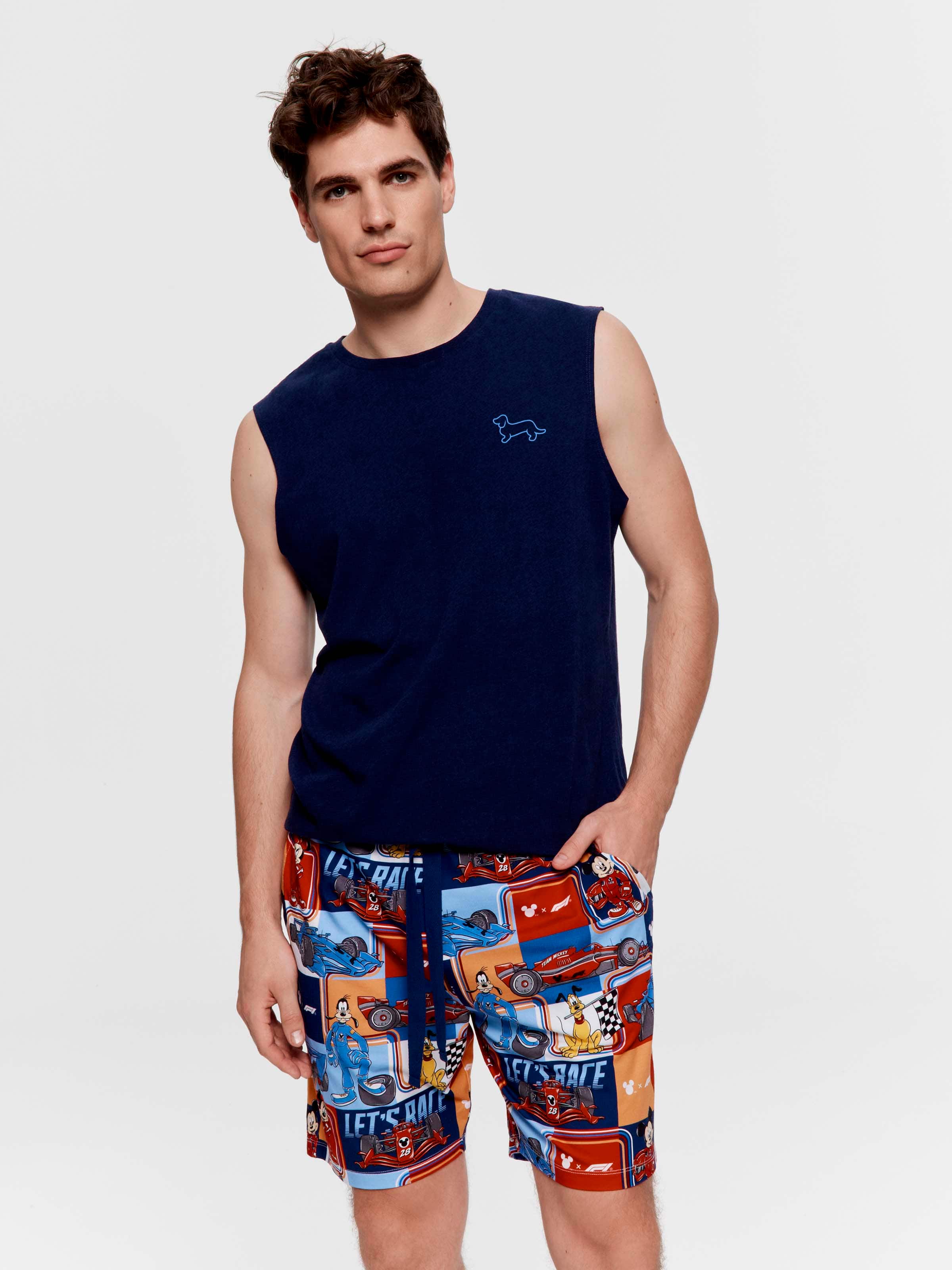 F1 X Mickey Mouse Knit Mid Short