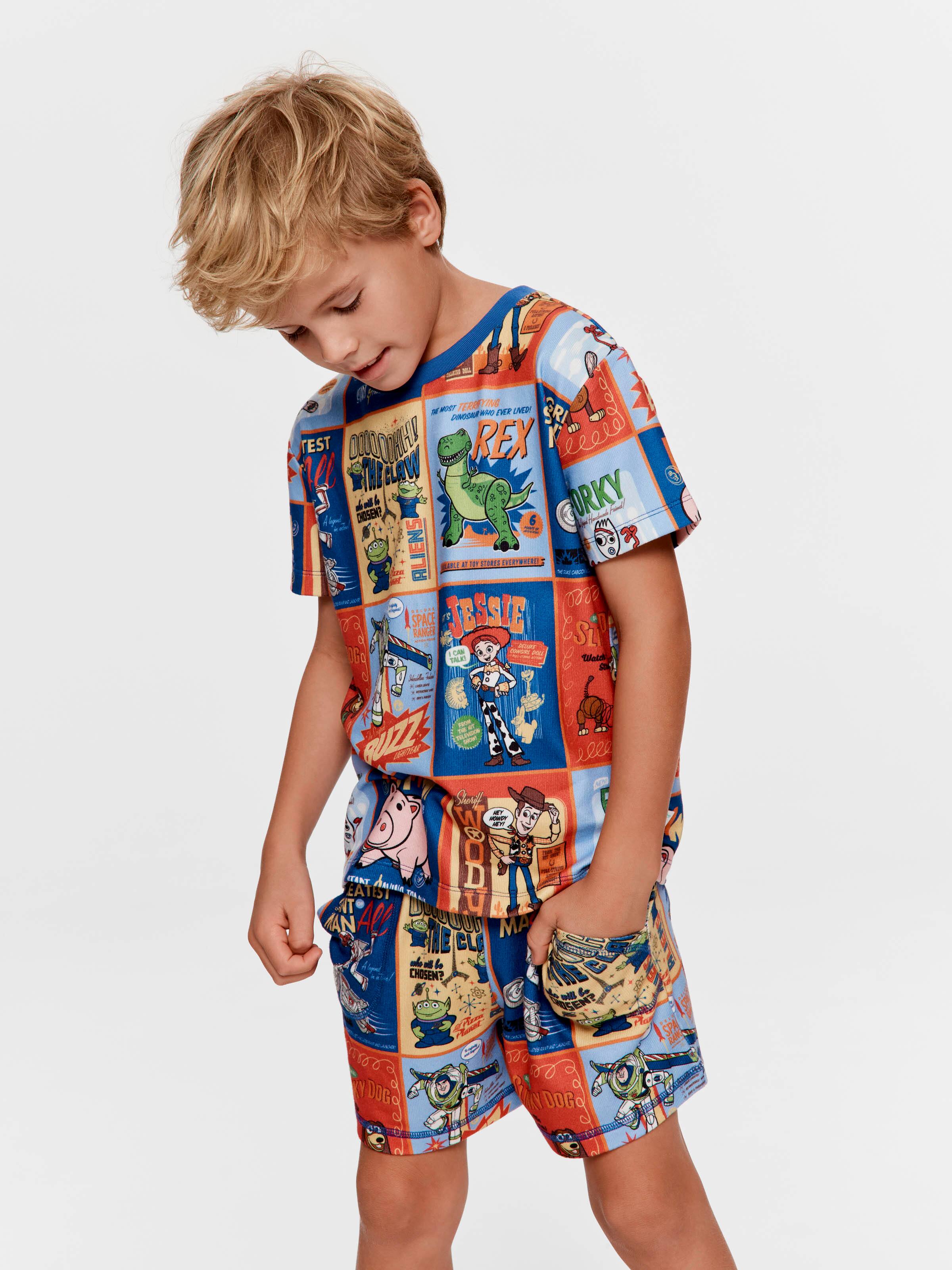 Jnr Boys Toy Story Plush Short Pj Set