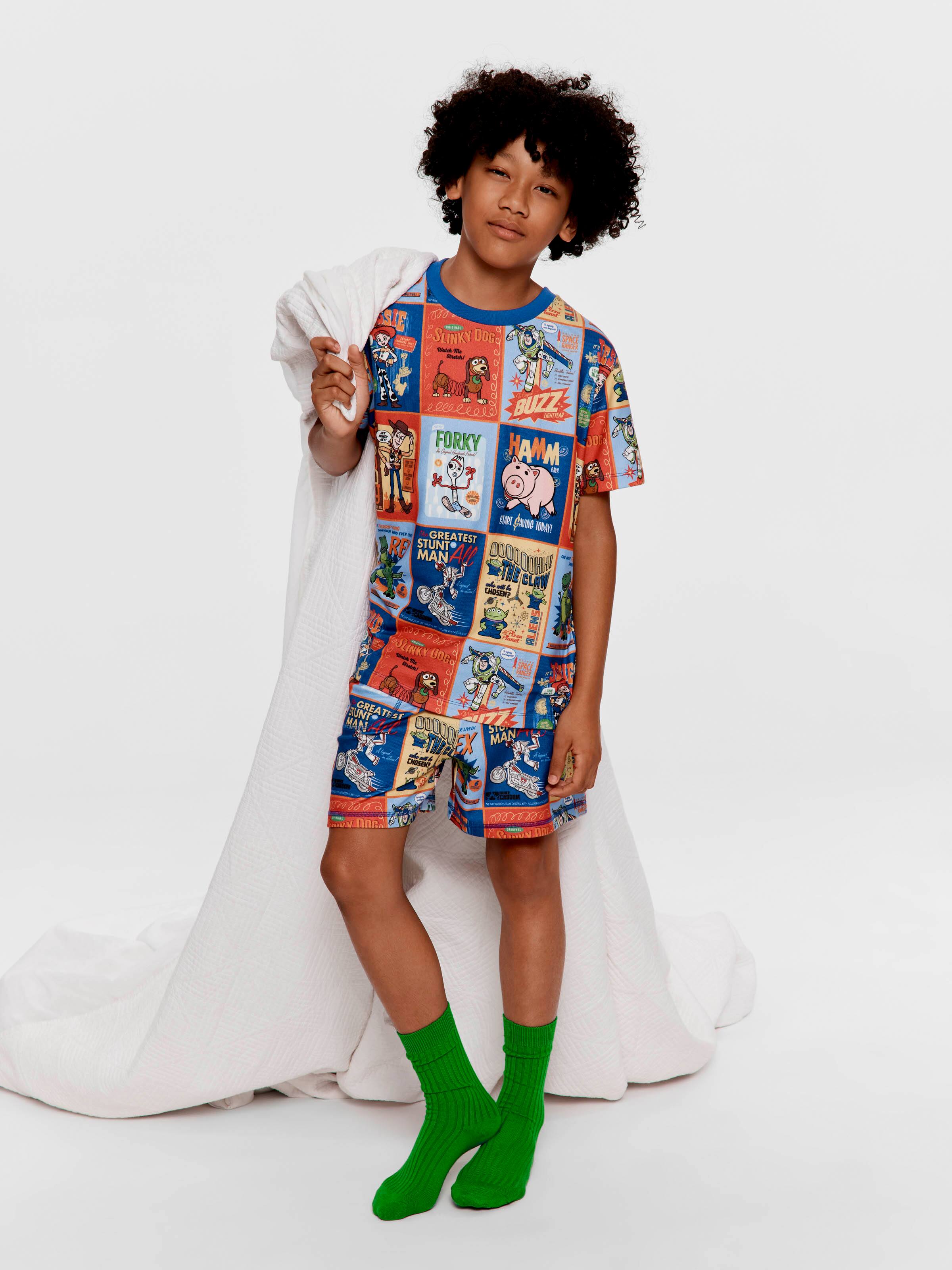 Boys Toy Story Plush Short Pj Set