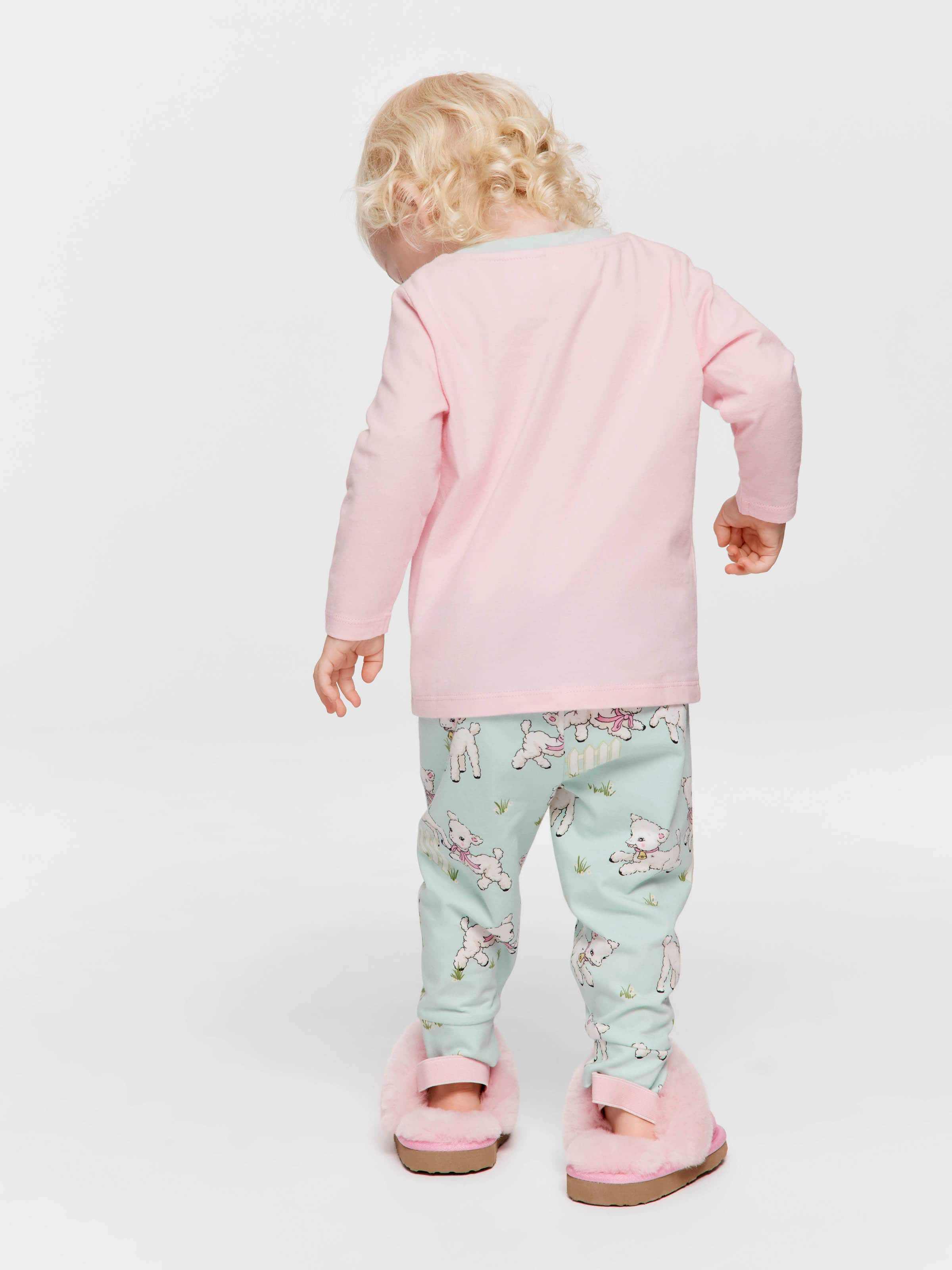 Baby Girl Lamb Long Pj Set